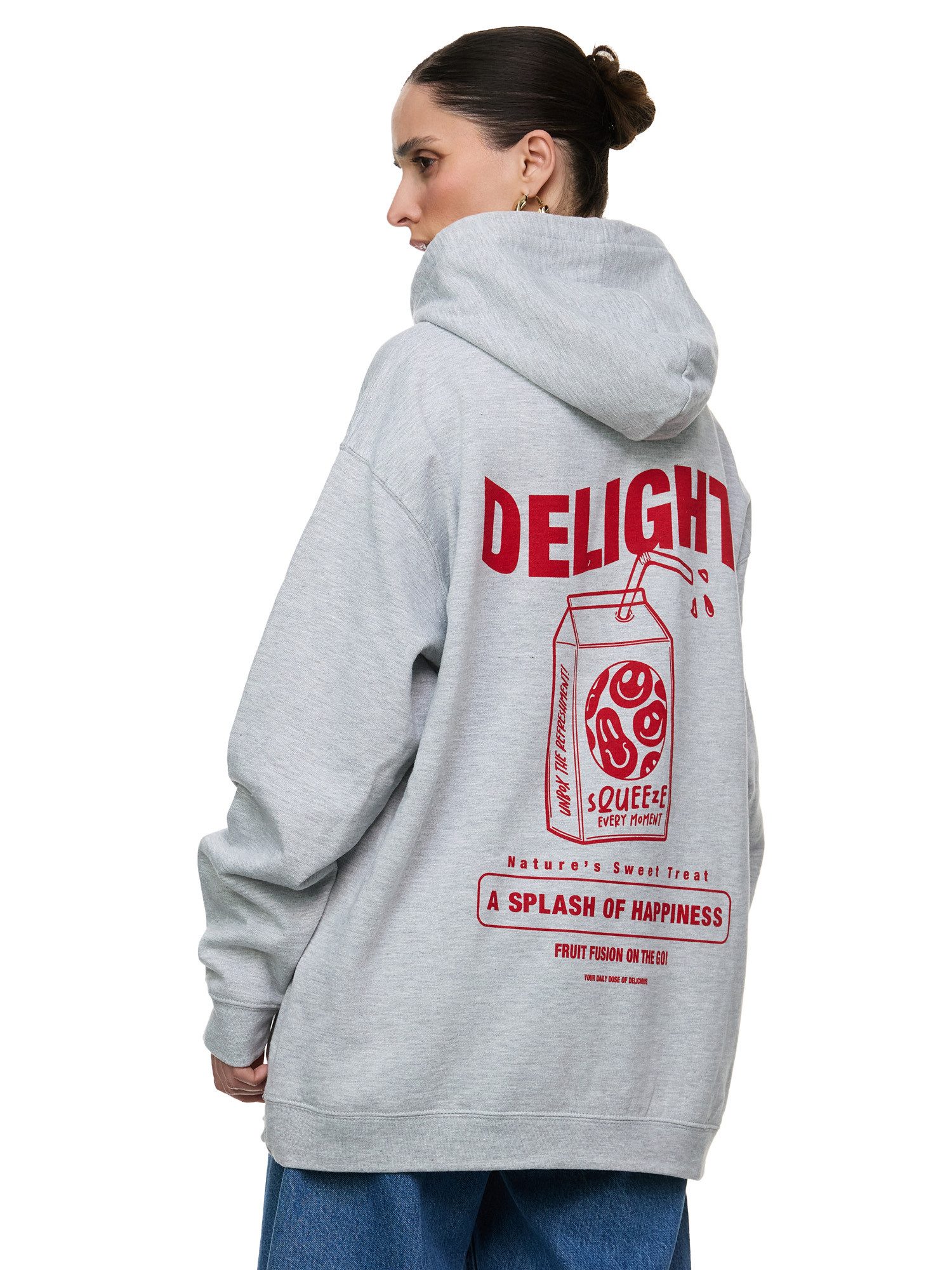 Worldclassca Kapuzensweatshirt Worldclassca Oversized Print DELIGHT Hoodie günstig online kaufen