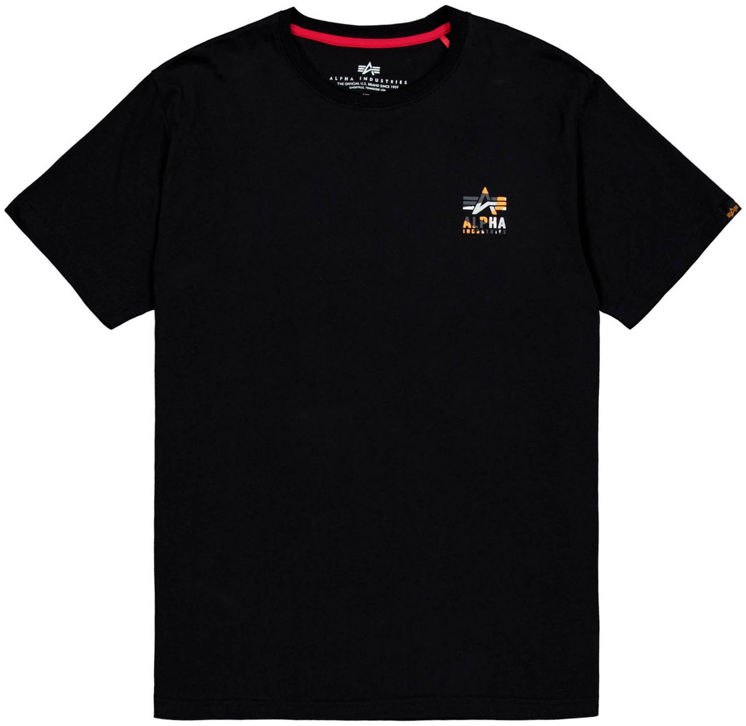 Alpha Industries Rundhalsshirt Camo Logo Puff Print BP T