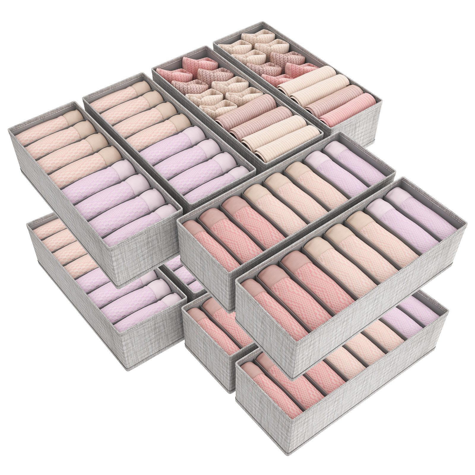 Lifewit Aufbewahrungsdose Double Organizer für Kommode, Kleiderschrank Orga günstig online kaufen