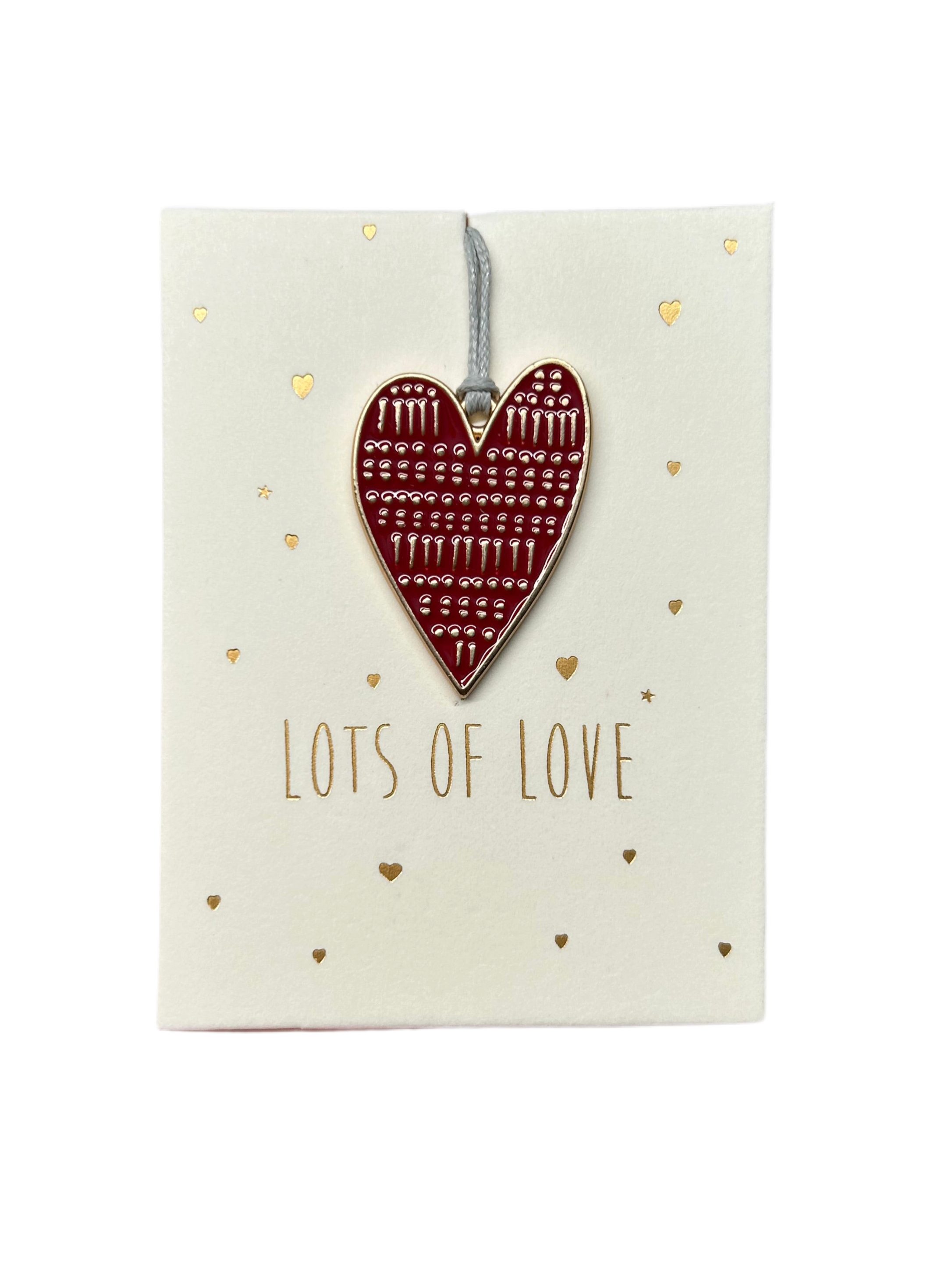 Räder Design Weihnachtskarte Mini-Ornament "Herz" mit Grußkarte von räder design - Weihnachten Gesc