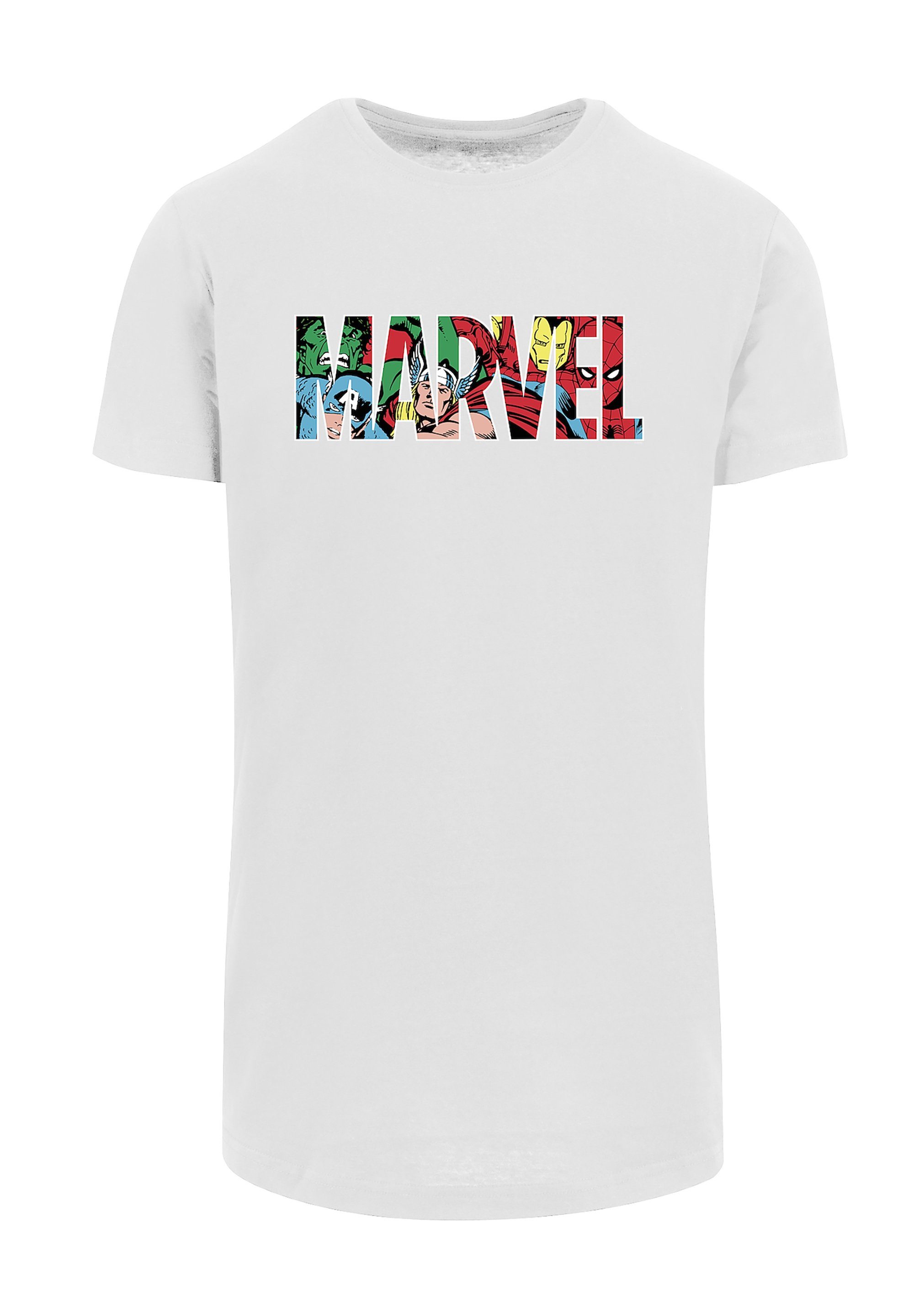 F4NT4STIC T-Shirt Marvel Avengers Logo Characters Print