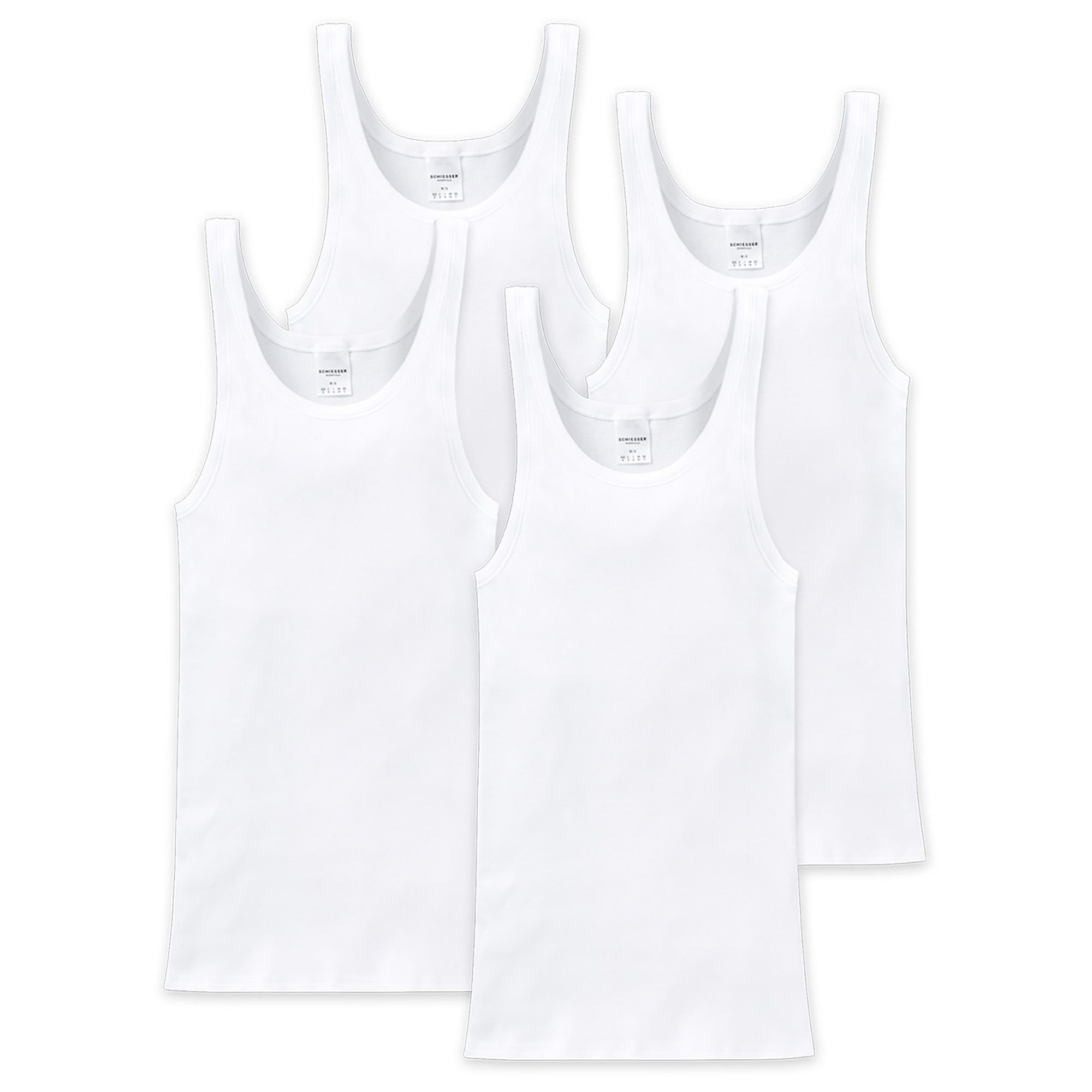 Unterhemd Herren Unterhemd 4er Pack Baumwolle
