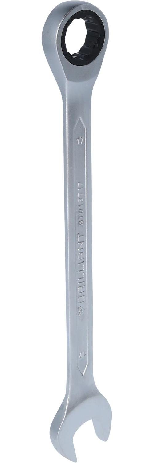 Brilliant Tools Maulschlüssel Ratschenringschlüssel, 17 mm
