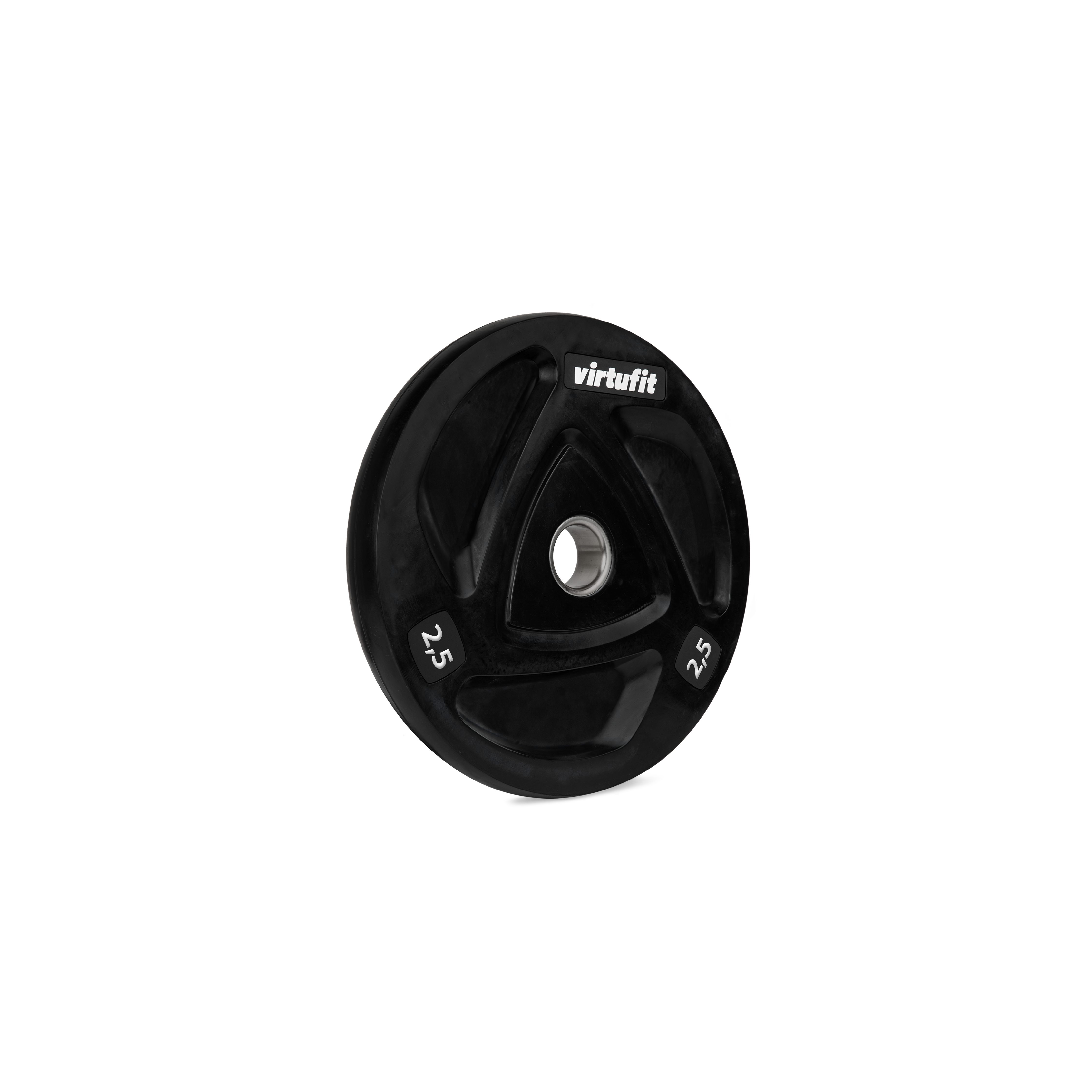 VirtuFit Hantelscheibe VirtuFit Olympische Hantelscheibe aus Gummi 2,5 kg 3-Griff
