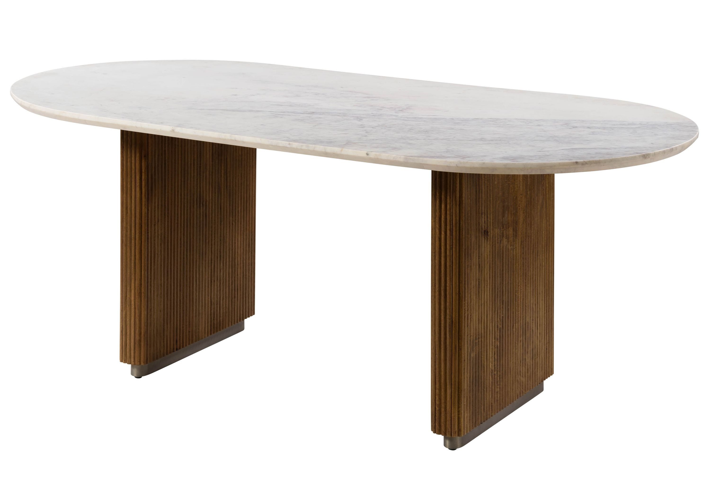 Massivmoebel24 Esstisch BARCELONA (Massivholz, Massivholztisch), oval Mango günstig online kaufen