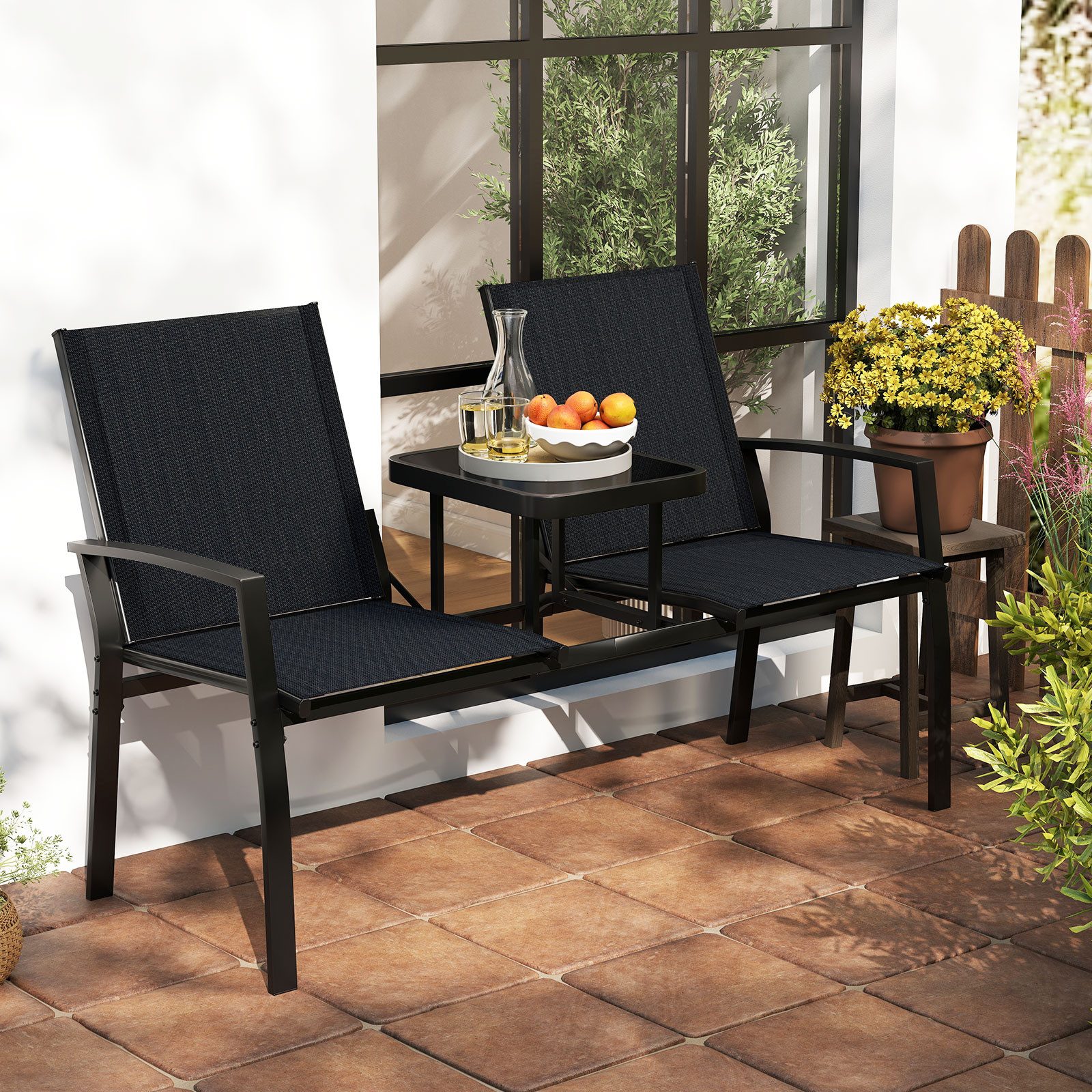 Gartenmbel 2 Sitzer Mit Tisch