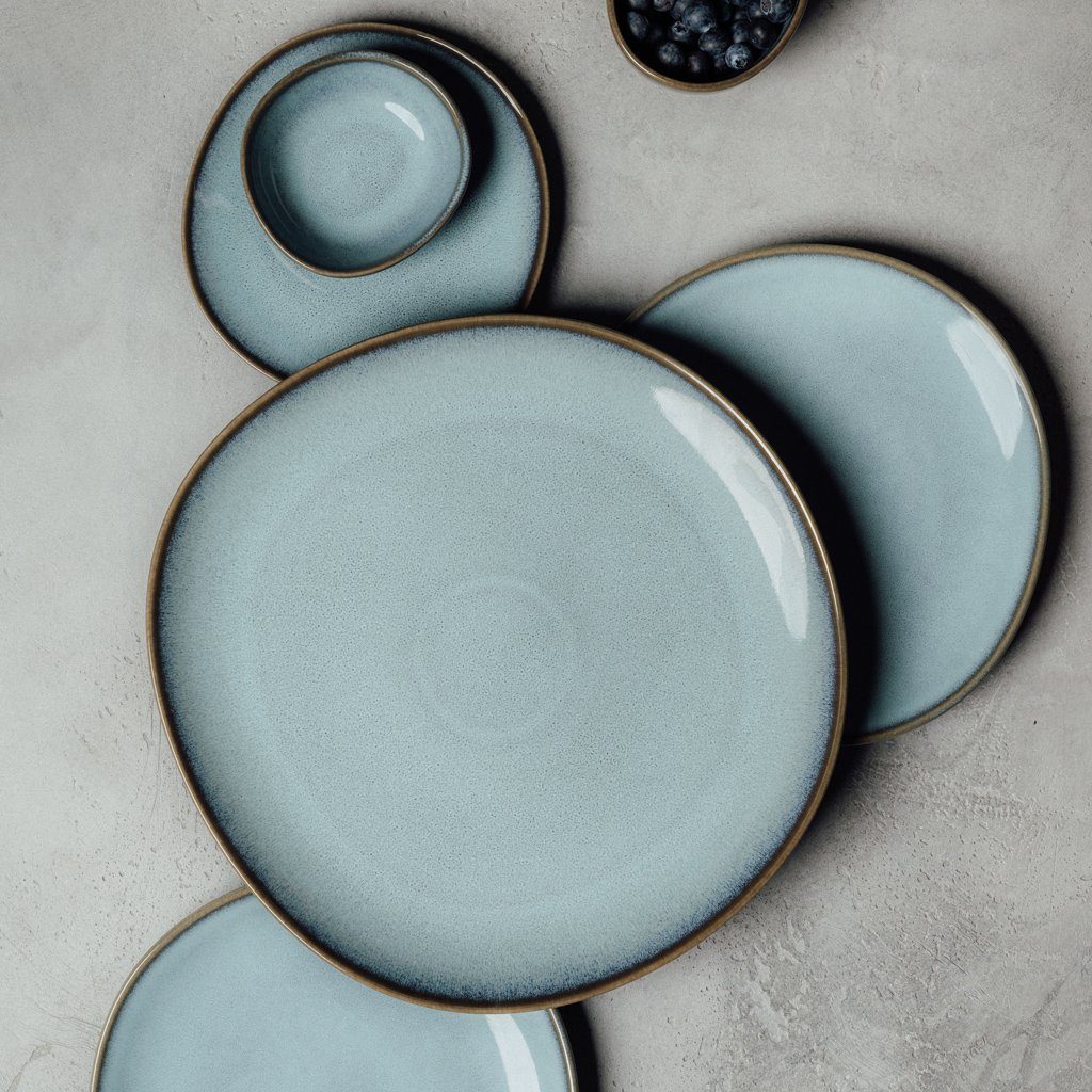 like. by Villeroy & Boch Brotteller Lave Brotteller, (1 St), Steingut, 1 Stck, mikrow.- & spülm.sicher