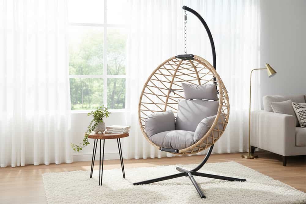 riess-ambiente Hängesessel IBIZA natur-beige / anthrazit günstig online kaufen