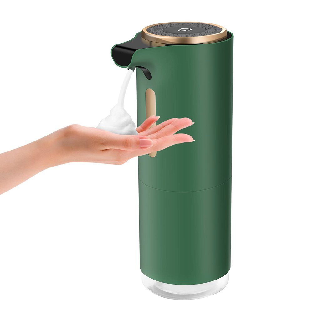 GelldG Seifenspender Seifenspender automatisch, Schaumseifenspender ABS PP Wasserdicht Grün