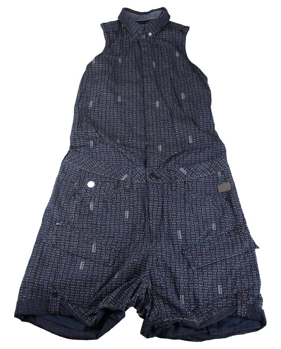 WMN Neu Fleeceoverall G-Star Gr. Damen RAW Raw G-Star Cargo Indigo Overall Suit Blau S
