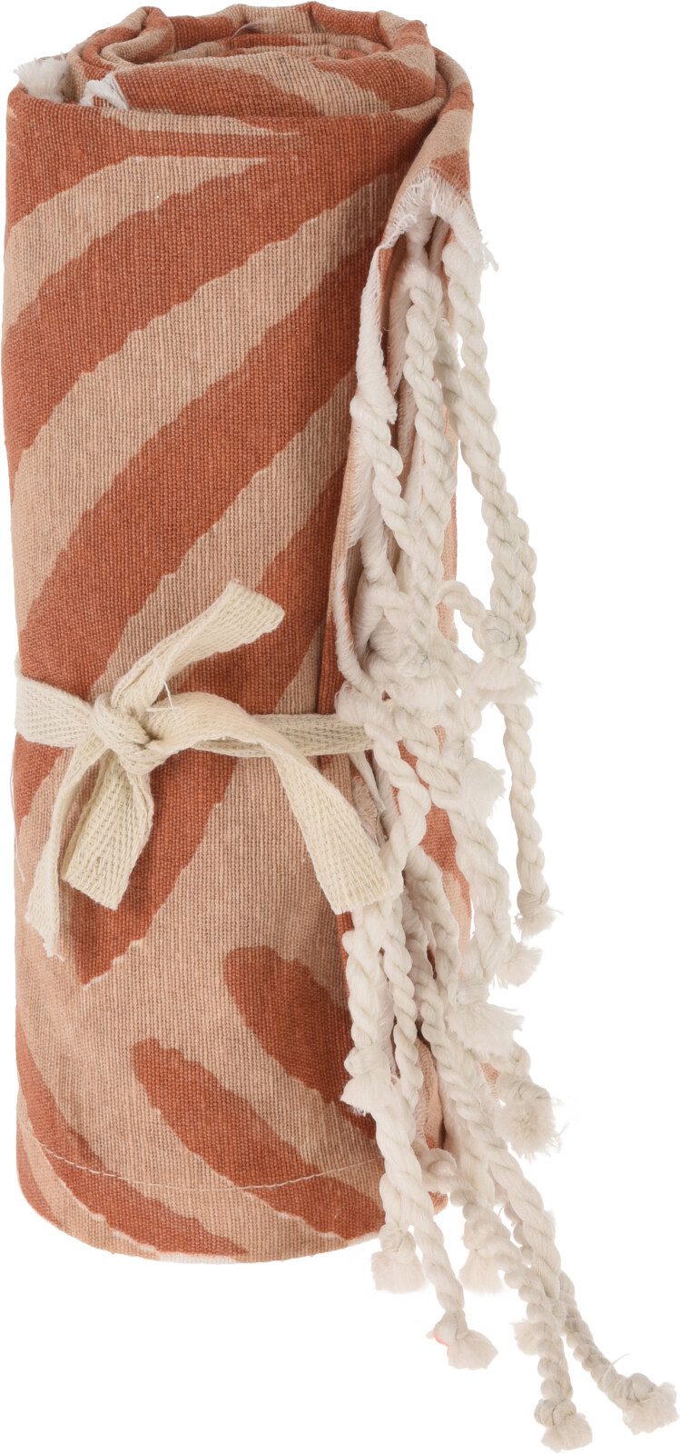 Koopman Hamamtuch Saunatuch Handtuch 170x90 cm Rot + Schwarz Baumwolle 2er günstig online kaufen