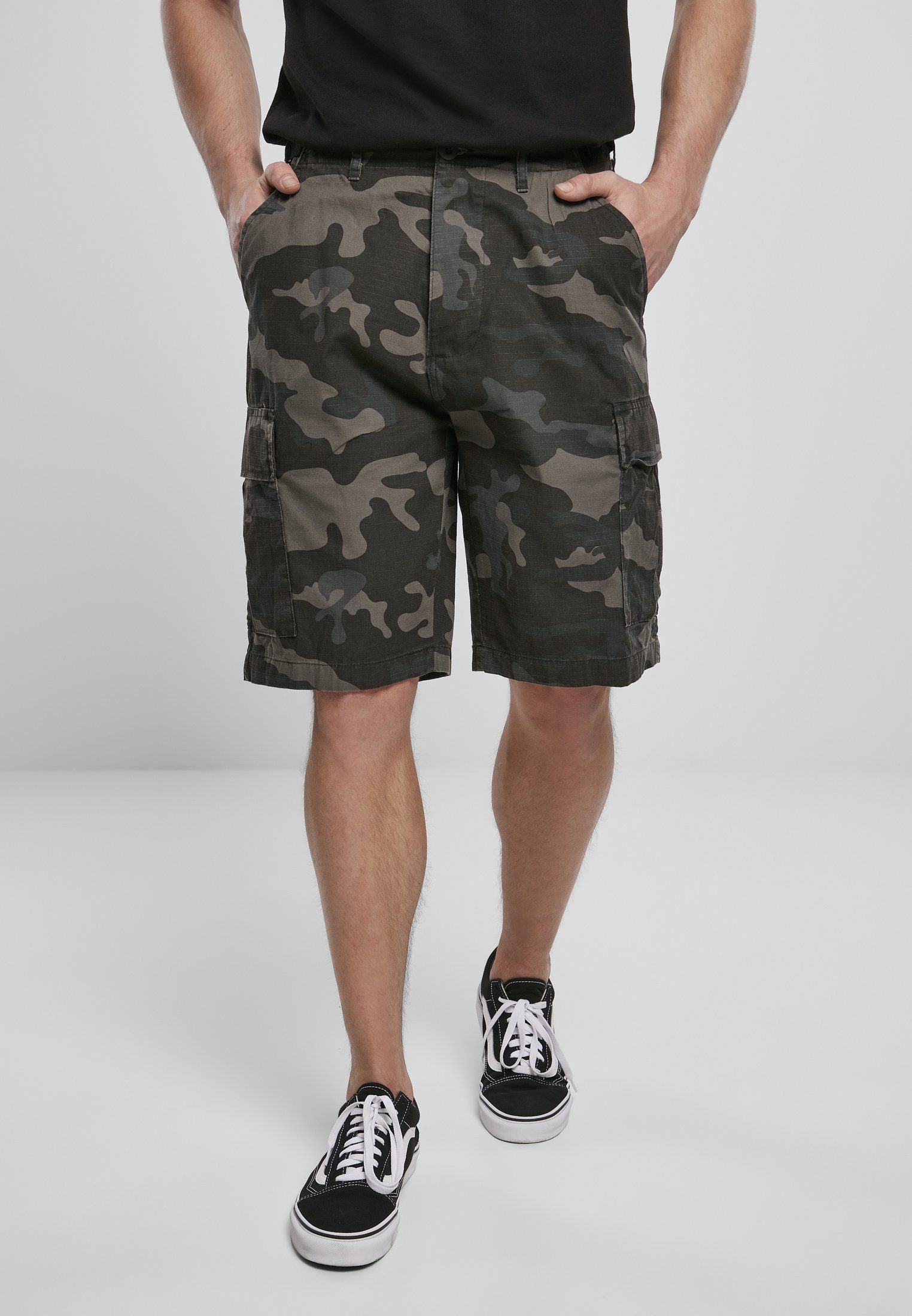 Brandit Stoffhose Herren BDU Ripstop Shorts (1-tlg) darkcamouflage