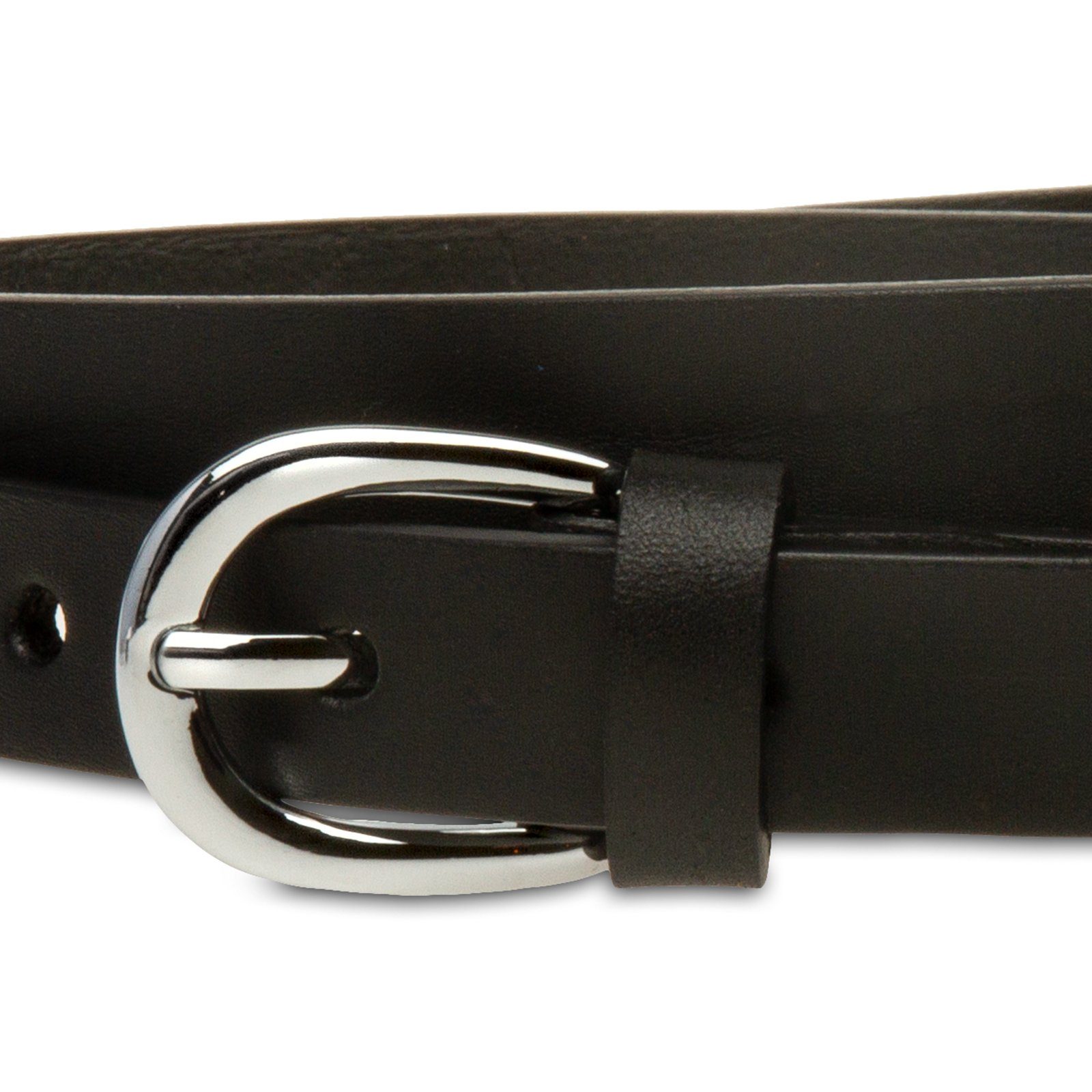 Caspar Taillengürtel GU318 schmaler Damen Ledergürtel günstig online kaufen