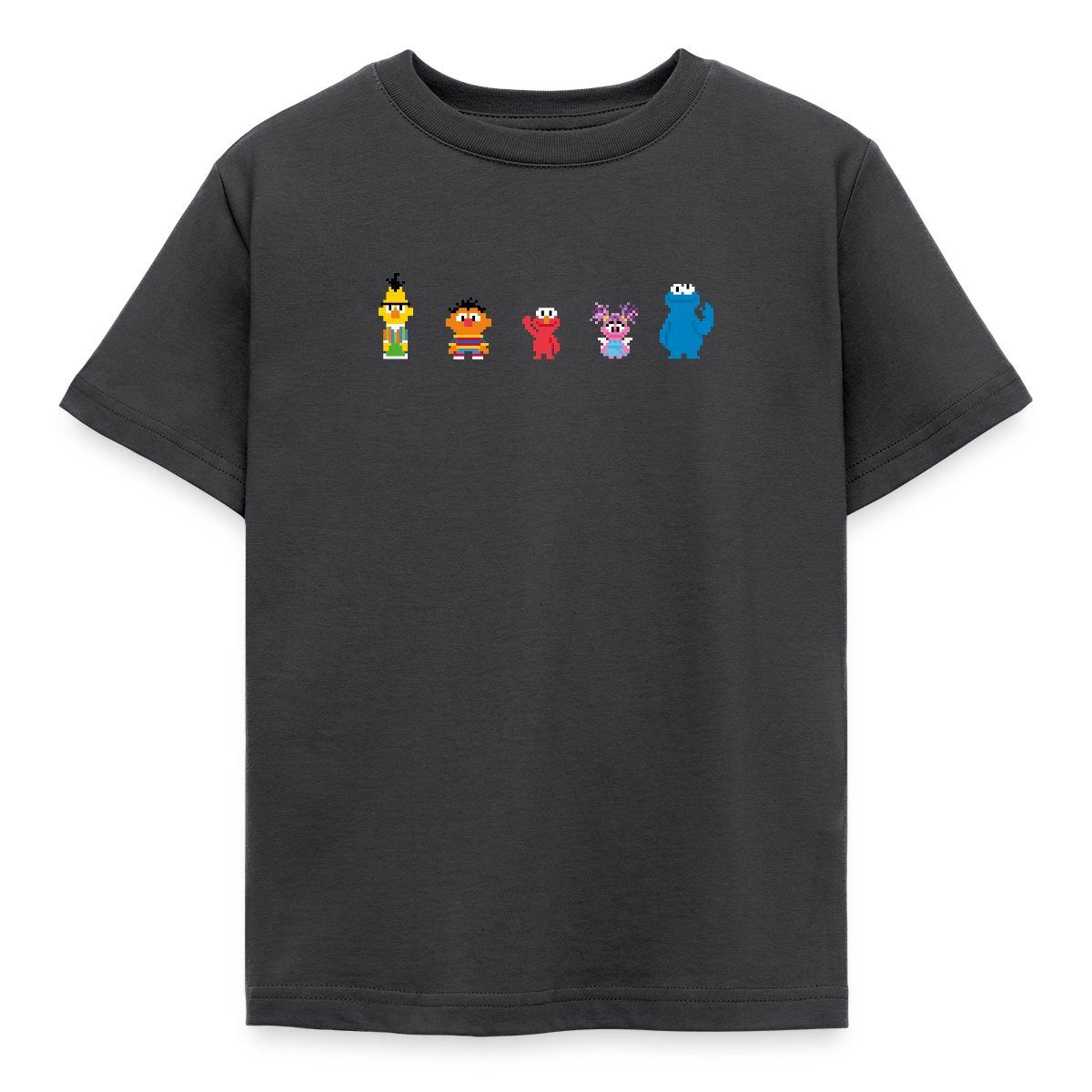 T-Shirt Sesamstraße Pixel Charaktere Kinder T-Shirt