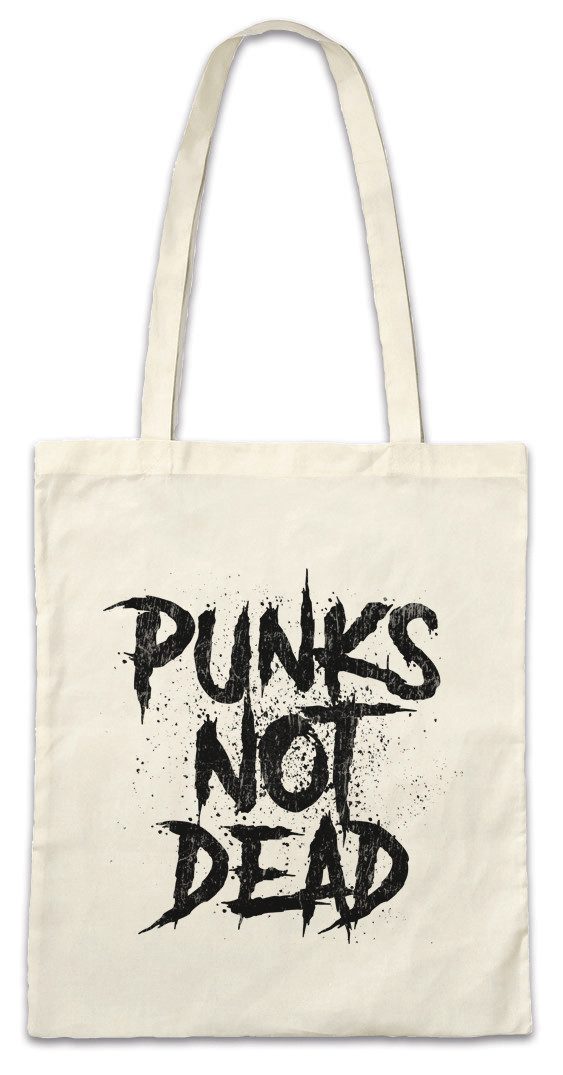 Urban Backwoods Beuteltasche Punks Not Dead I Stofftasche Music DJ MC Punk Anarchy UK Rock New Sid (1-tlg), England Wave Vicious Sex