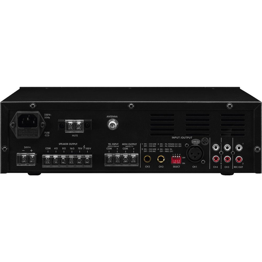 Monacor Monacor PA-806DAP ELA-Verstärker 60 W 1-Kanal 1-Zonen Mischverstärker