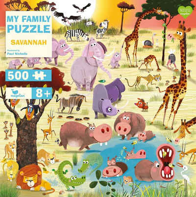 Magellan Puzzle My Family Puzzle - Savannah, 500 Puzzleteile