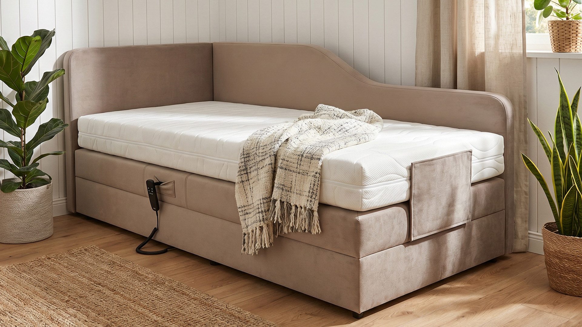 PAARA Boxspringbett Box Alexandria elektrisch verstellbar mit Motor alles, mit einzigartigem Belüftungssystem