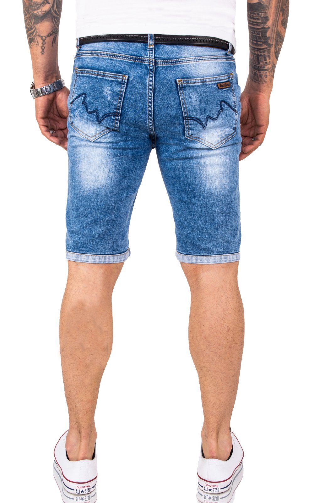 Herren Jeansshorts Bermuda Denim RC-2217 Creek Shorts Rock