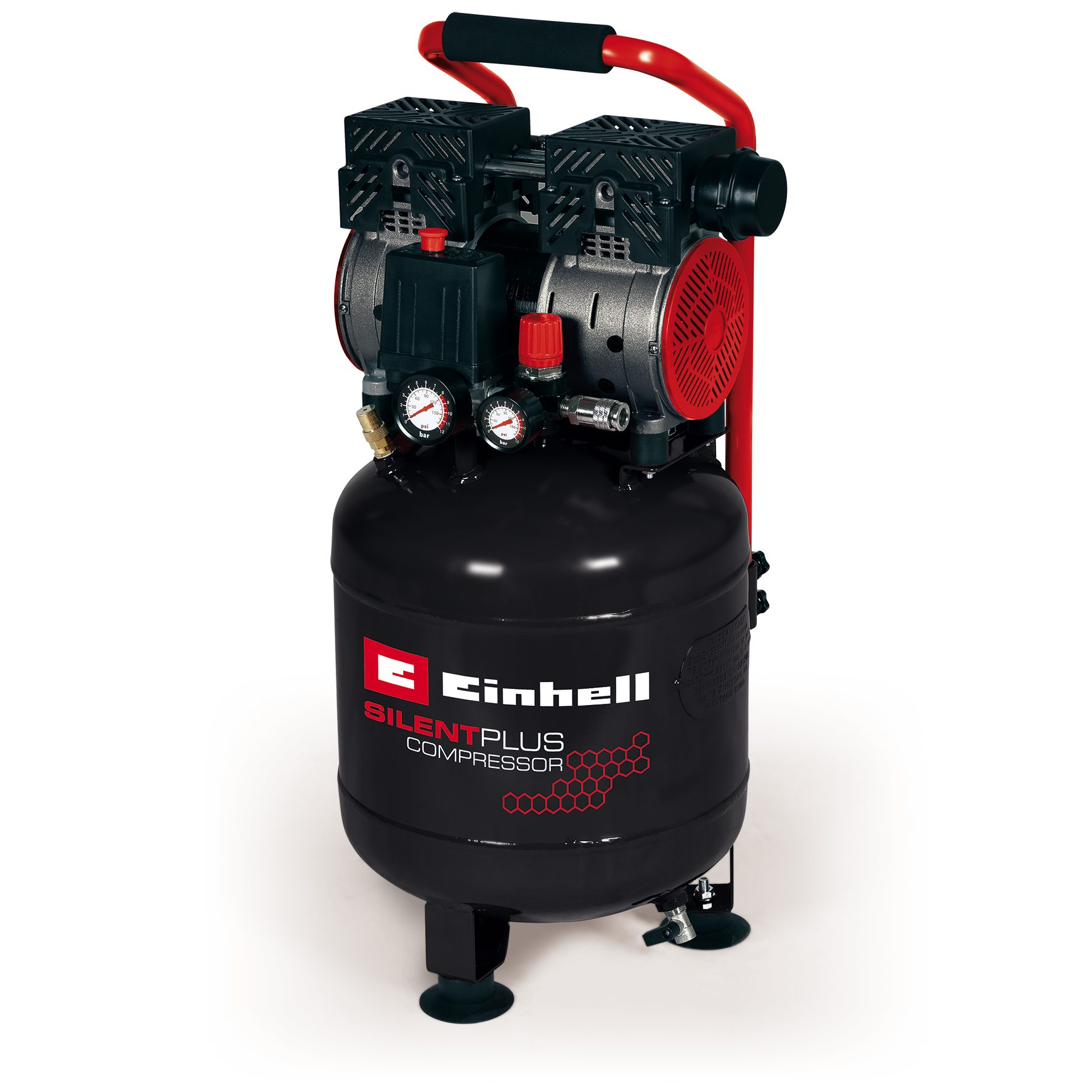 Einhell Kompressor TE-AC 135/24 Silent Plus, 1450 W, max. 8 bar, 24 l