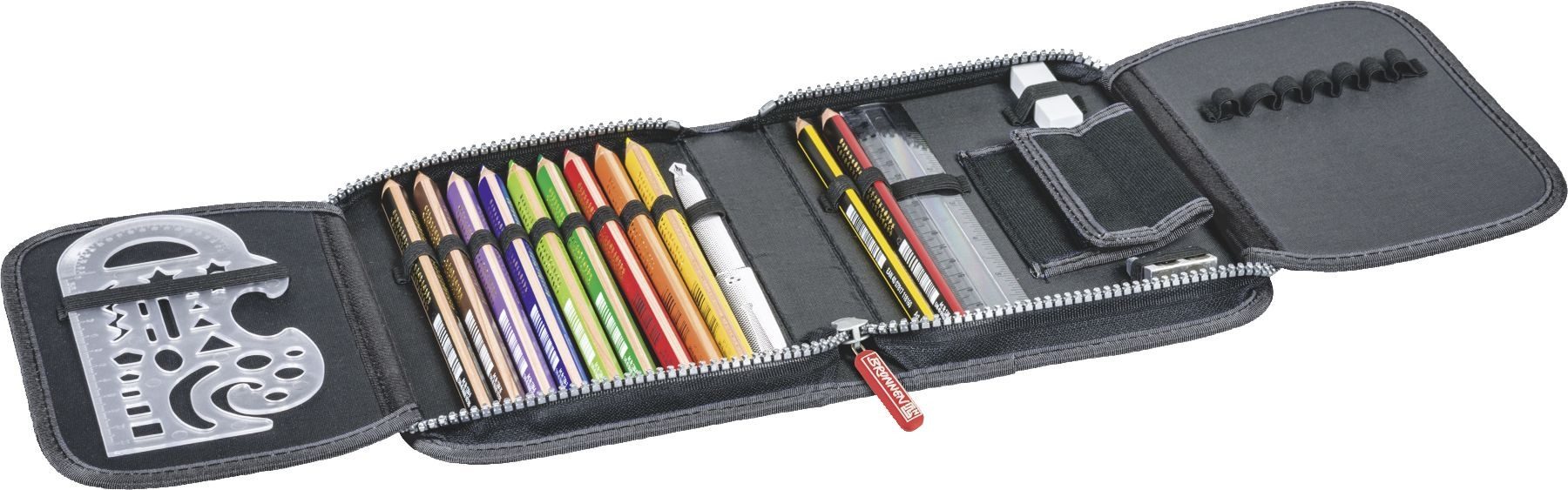 BRUNNEN Federtasche Schülerer-Etui 2 Klasse schwarz günstig online kaufen