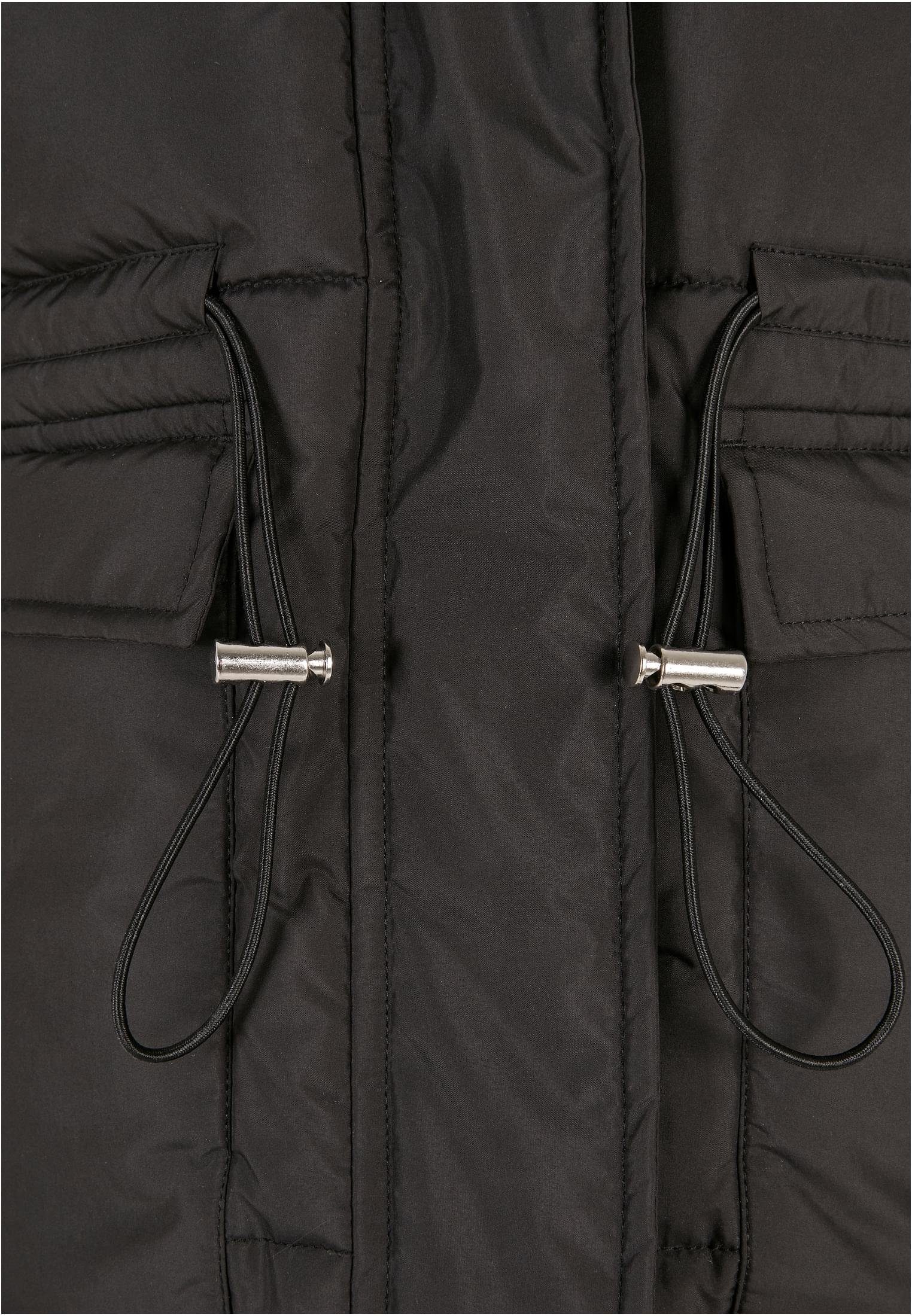 Damen Jacket Puffer (1-St) Winterjacke Waisted black CLASSICS Ladies URBAN