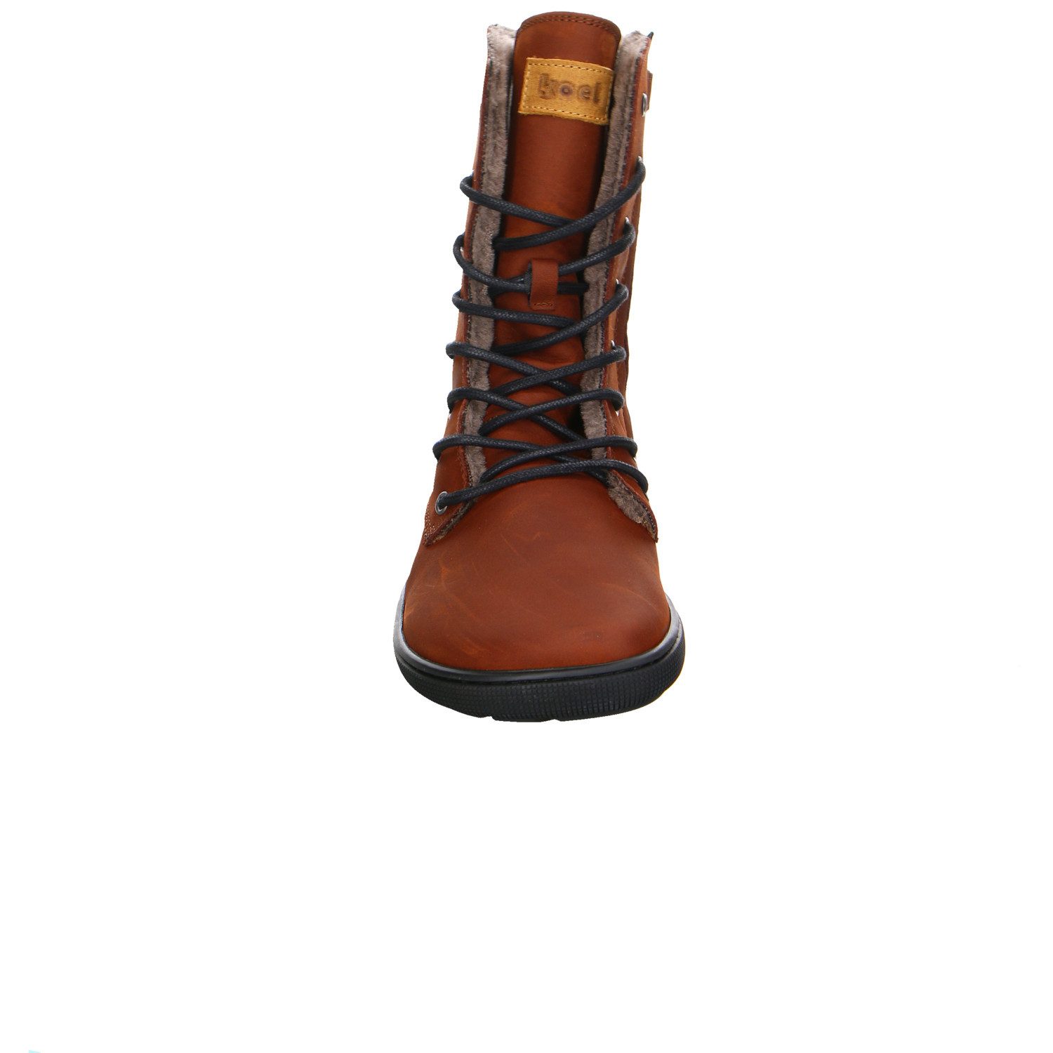 KOEL Koel Velour Schnürstiefelette braun Stiefelette