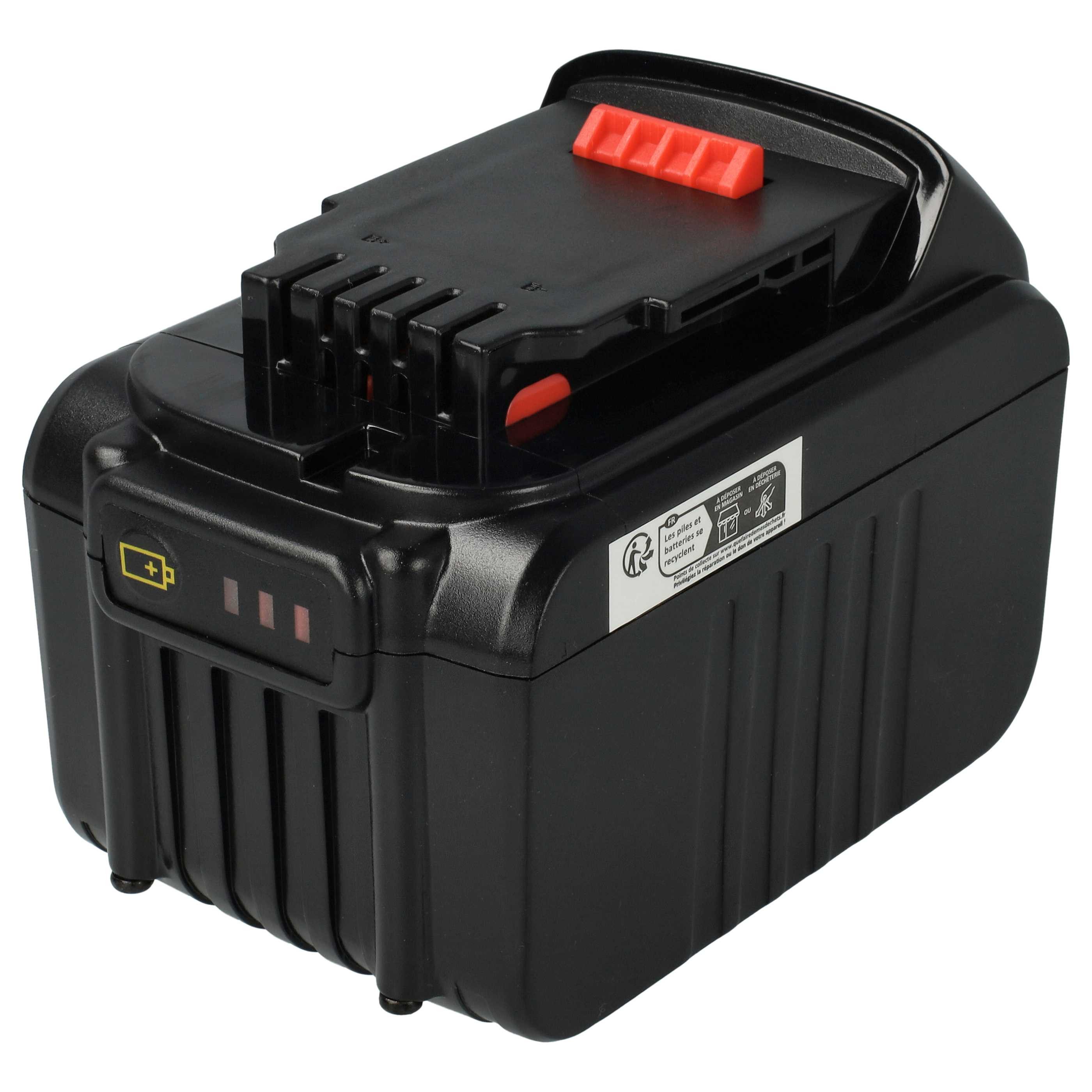 Extensilo Akku passend für Dewalt DCH275P2, DCH273N, DCH273NT, DCH274P2T, Akku Akku Li-Ion 6000 mAh (18 V, 1 St), Leistungsfähiger Austausch-Akku für Werkzeug Powertools wie