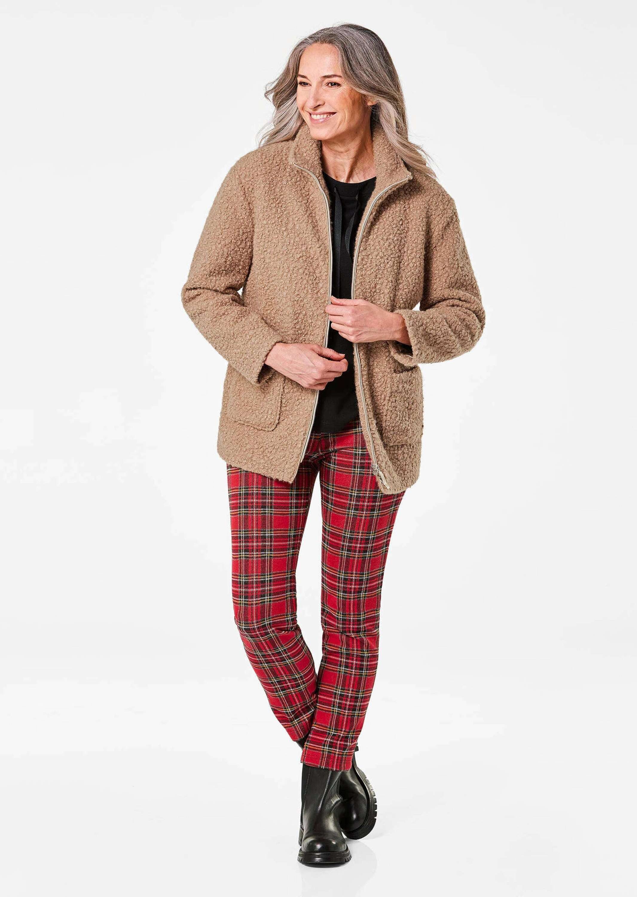 GOLDNER Allwetterjacke Stilvolle Kurzjacke mit Stehkragen Herbstjacke mit 2 günstig online kaufen