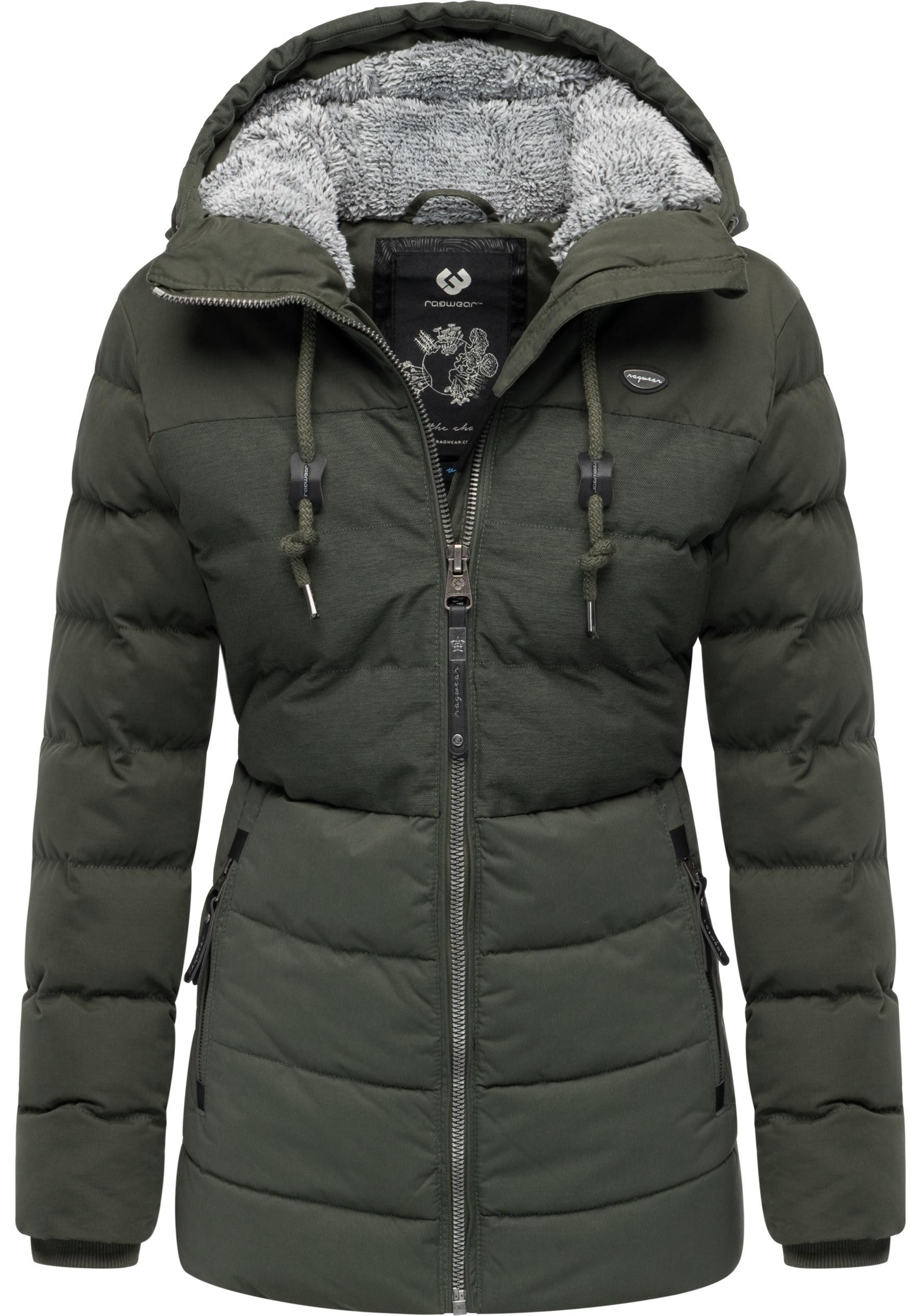Ragwear Winterjacke Quantic stylische Steppjacke mit Teddyfell-Kapuze – Bild 4 von 5