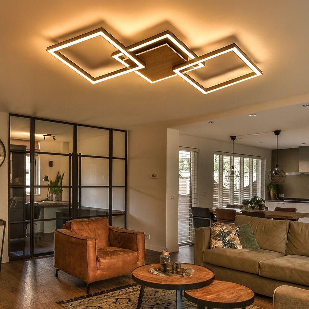 GLOBO LIGHTING LED Deckenleuchte, LED-Leuchtmittel fest verbaut, Warmweiß, günstig online kaufen