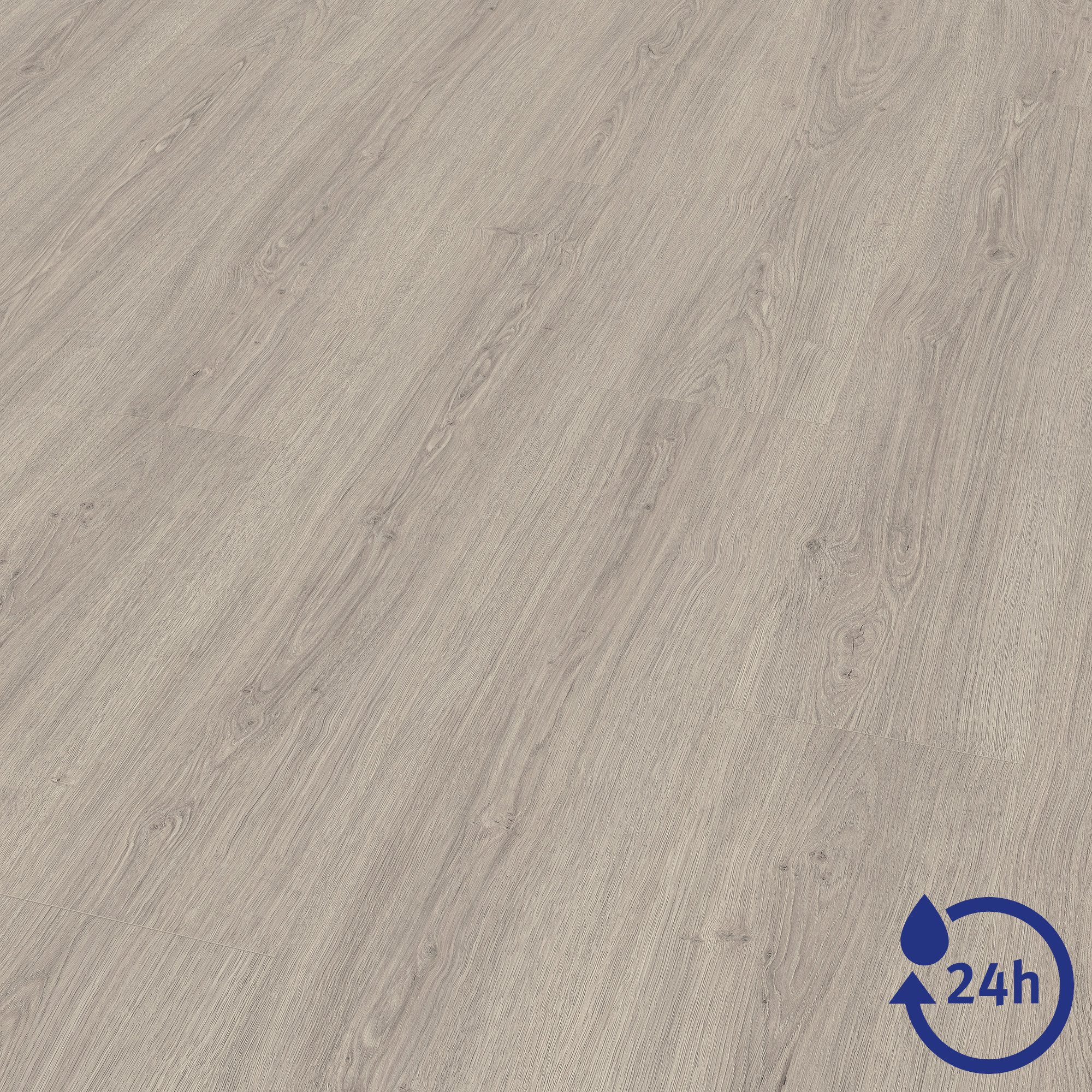 EGGER Laminat NatureSense Aqua EL2028 Victoria Eiche hellgrau, (8mm, 2,543m), Wasserbeständig & Praktisch