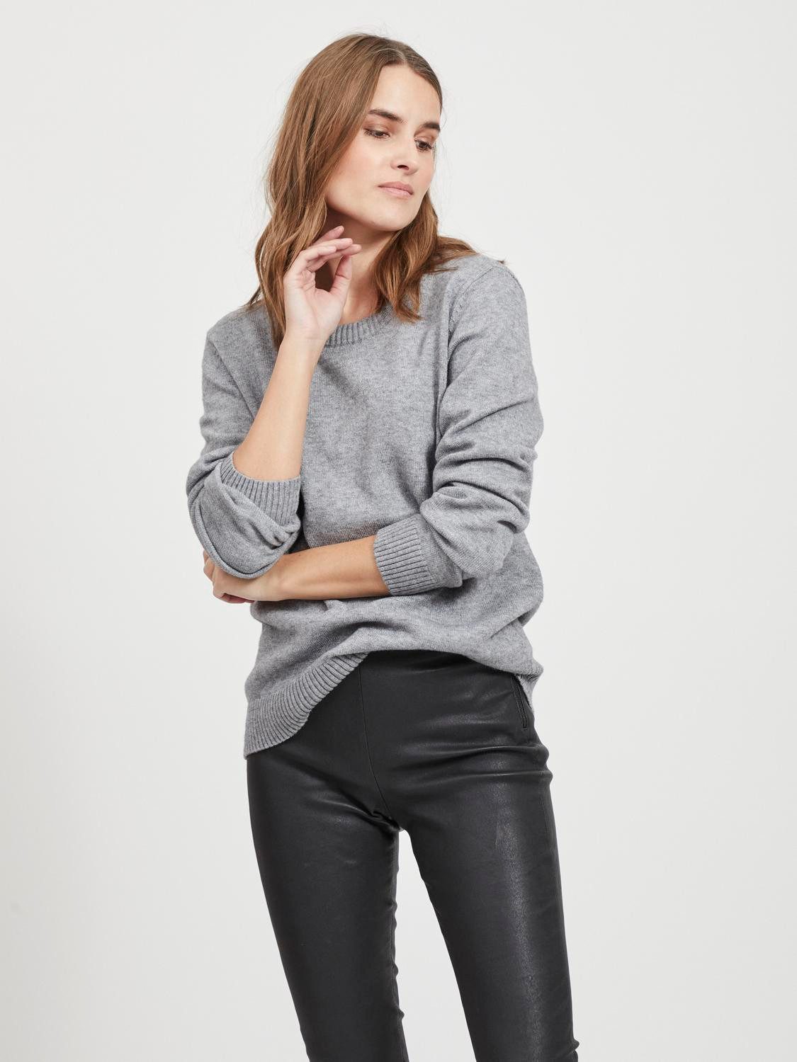 Vila Rundhalspullover VIRIL O-NECK L/S KNIT günstig online kaufen