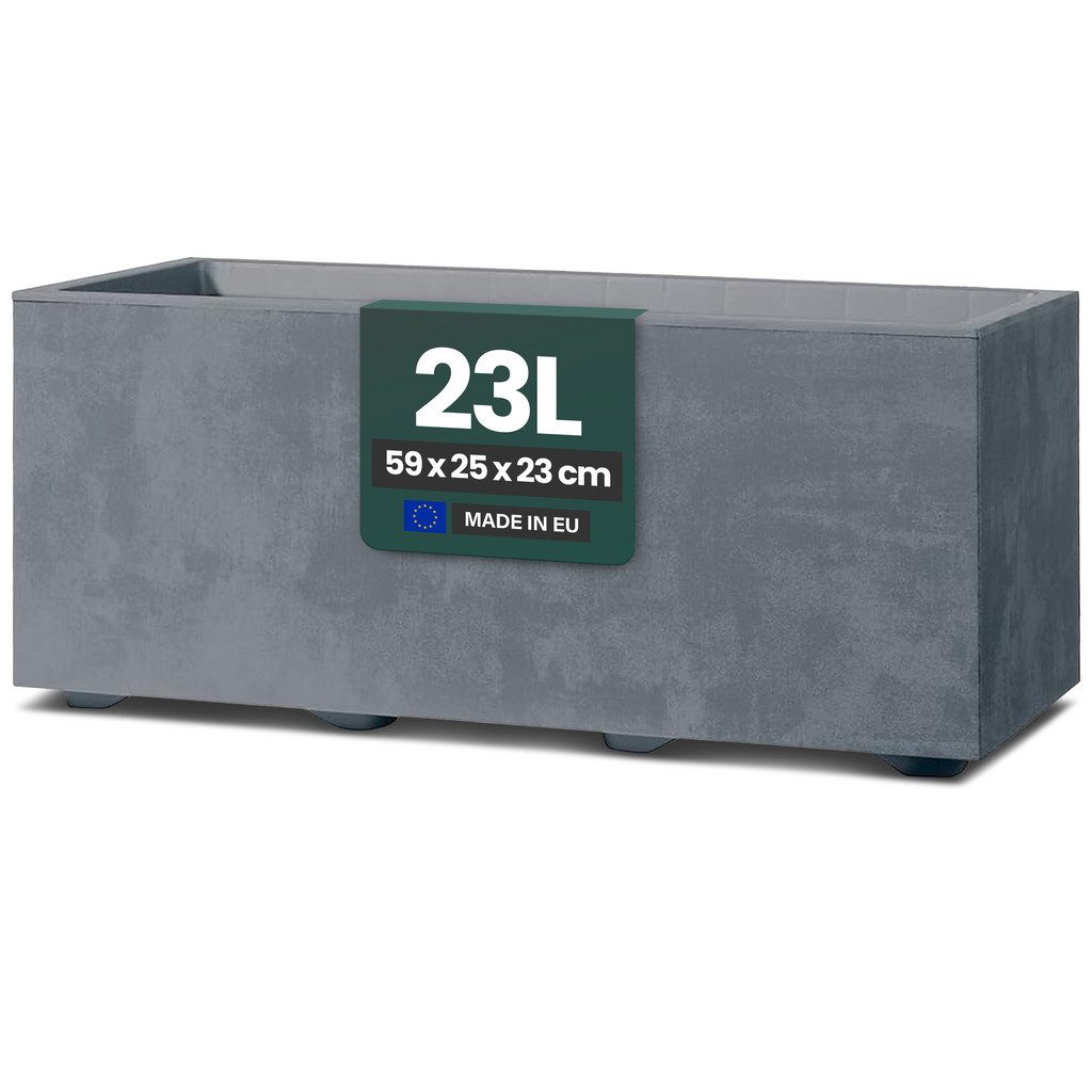 Kreher Blumenkasten Millennium in Naturstein Optik verschiedenen Ausführungen