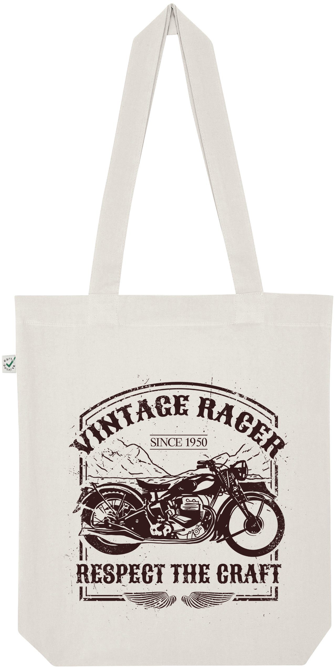 Tragetasche Vintage Racer Jutebeutel Tasche Lange Henkel
