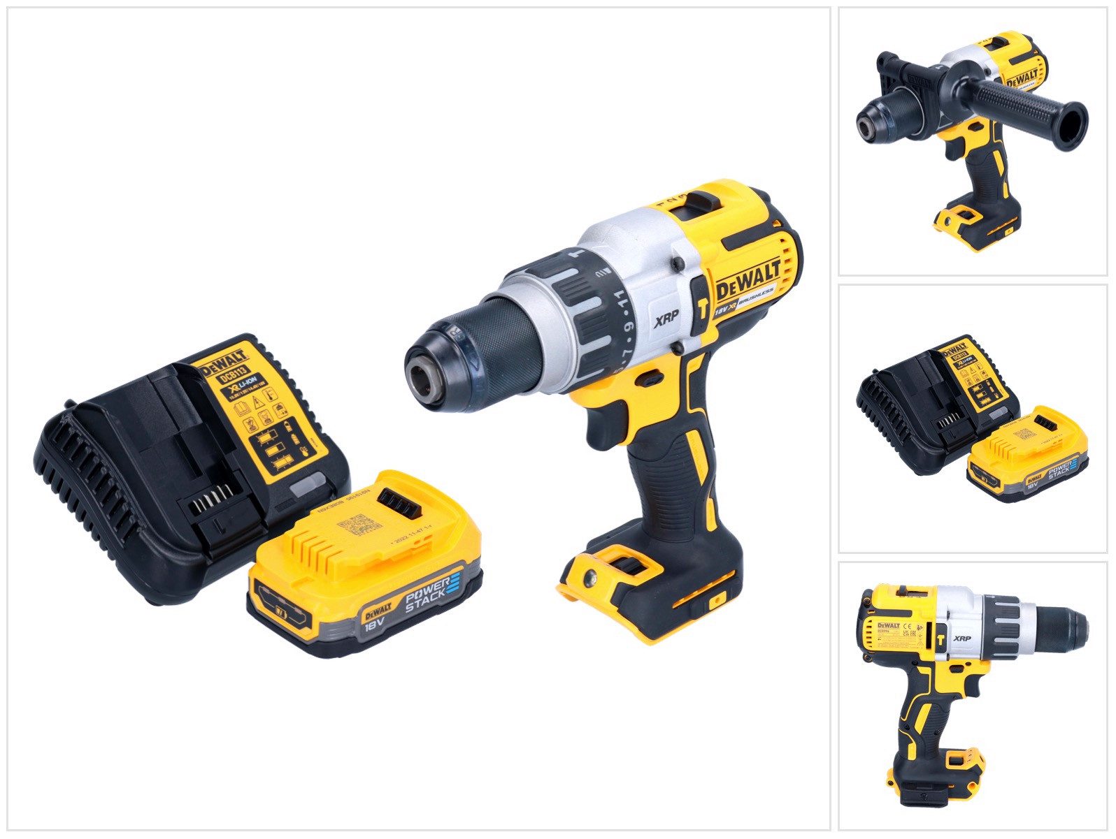 DeWalt Akku-Schlagbohrschrauber DCD 996 E1 18 V 95 Nm Brushless + 1x Akku 1,7 Ah + Ladegerät