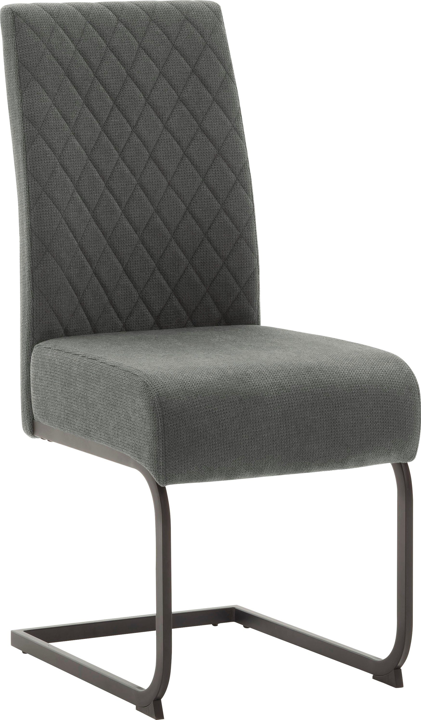 MCA furniture Esszimmerstuhl Derry, mit 49 cm Komfortsitzhöhe Taschenfederkern, Anthrazit