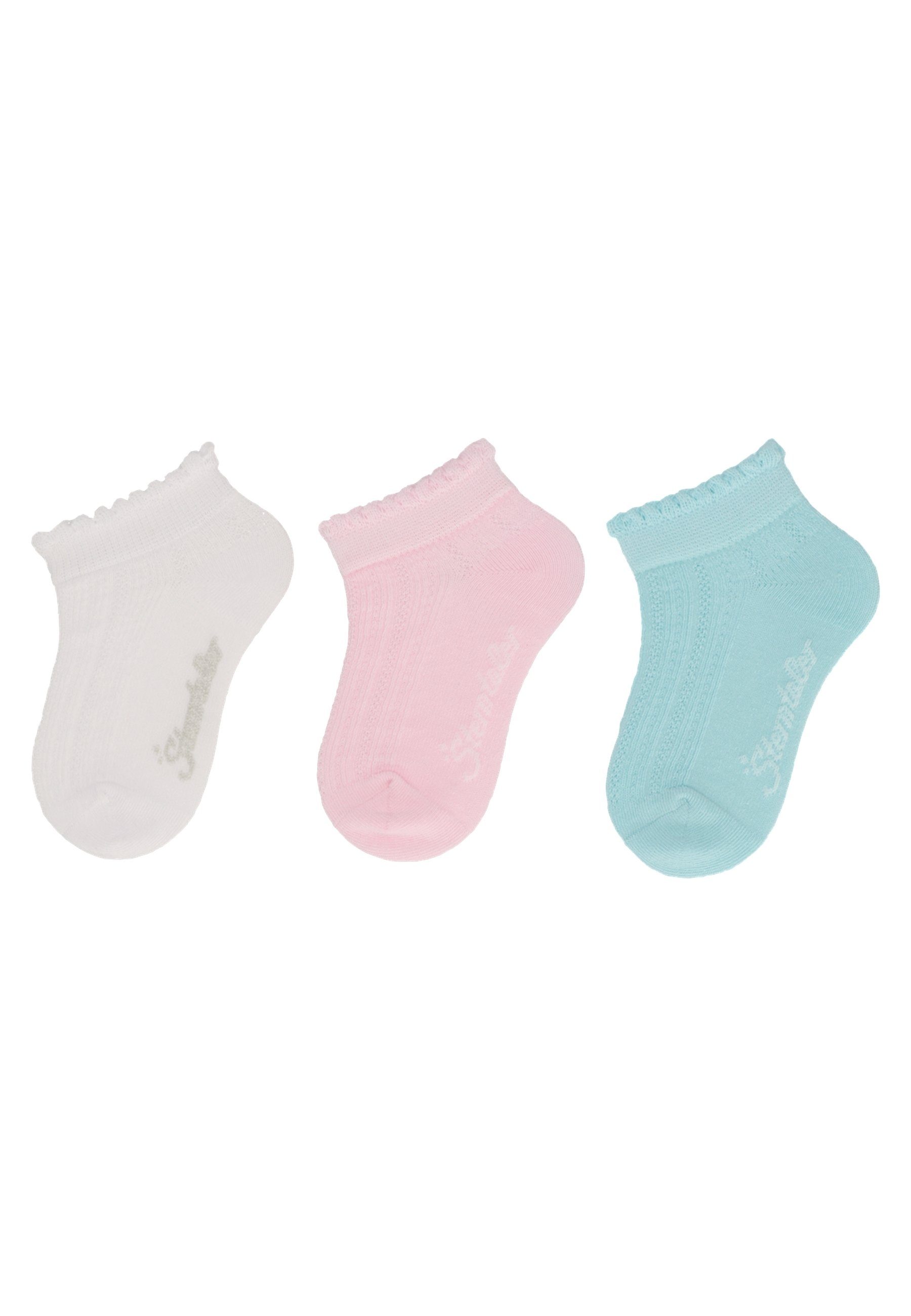 Sterntaler® Sneakersocken Sneaker-Socken 3er Struktur (3-Paar)