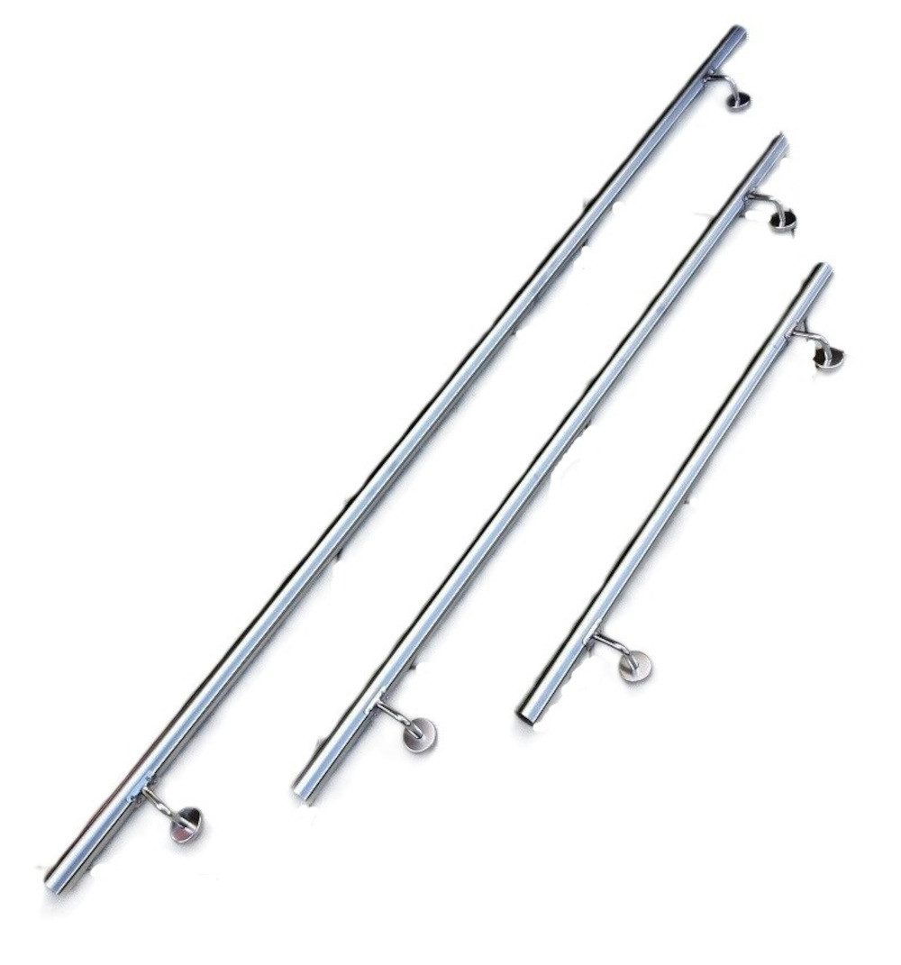 Handlauf FLEXI V2A Edelstahl Wandhandlauf Geländer Treppe Stange Griff Brüstung
