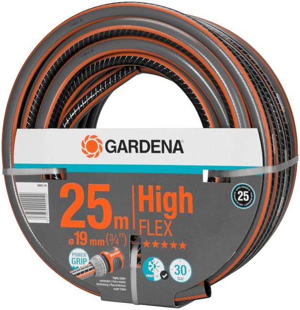 Gardena Gartenschlauch Comfort HighFlex 20 mm (3/4) 25 m mit PowerGrip 30 bar