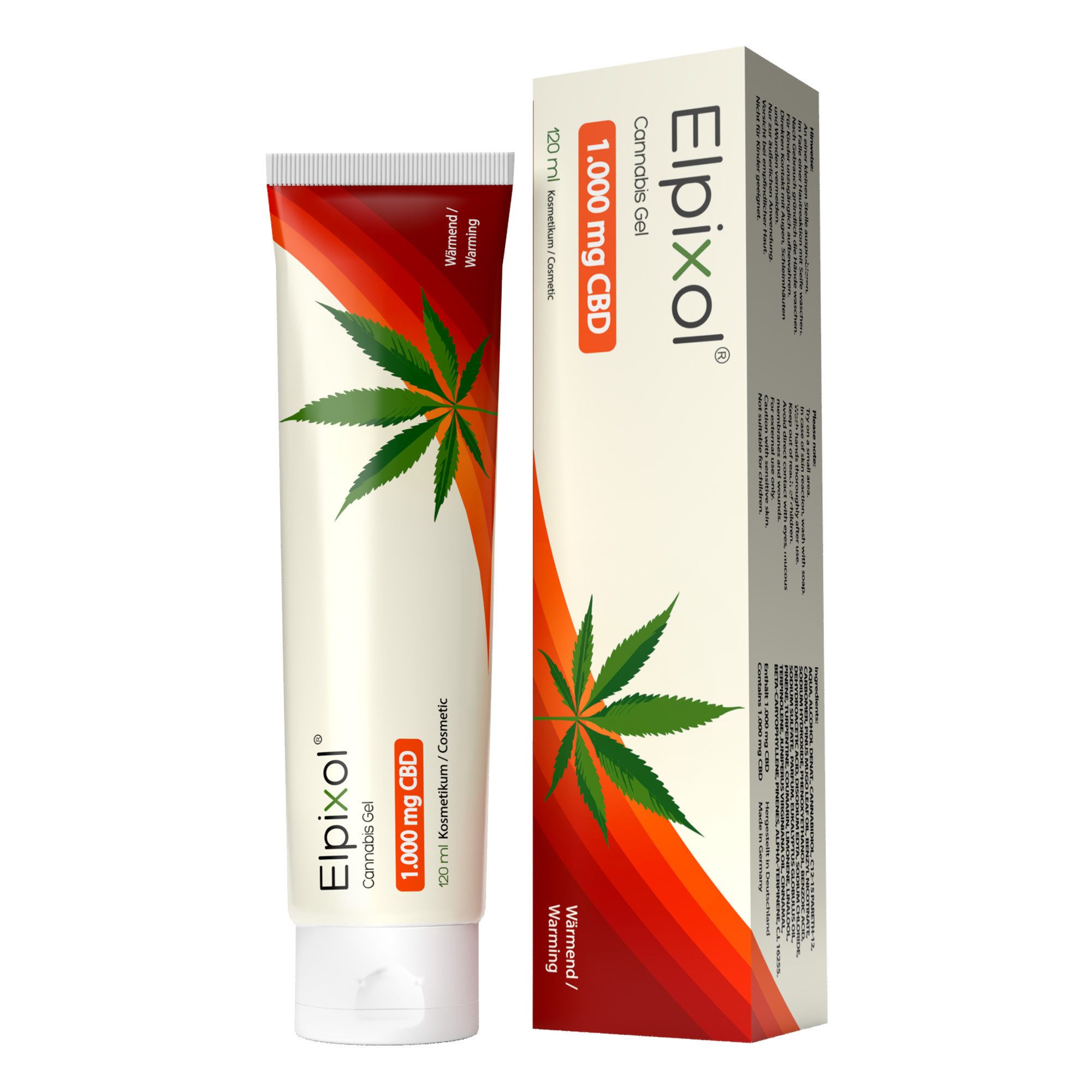 Körpergel Cannabis Gel 1.000mg CBD - Wärmesalbe mit Latschenkiefernöl und Zimtöl