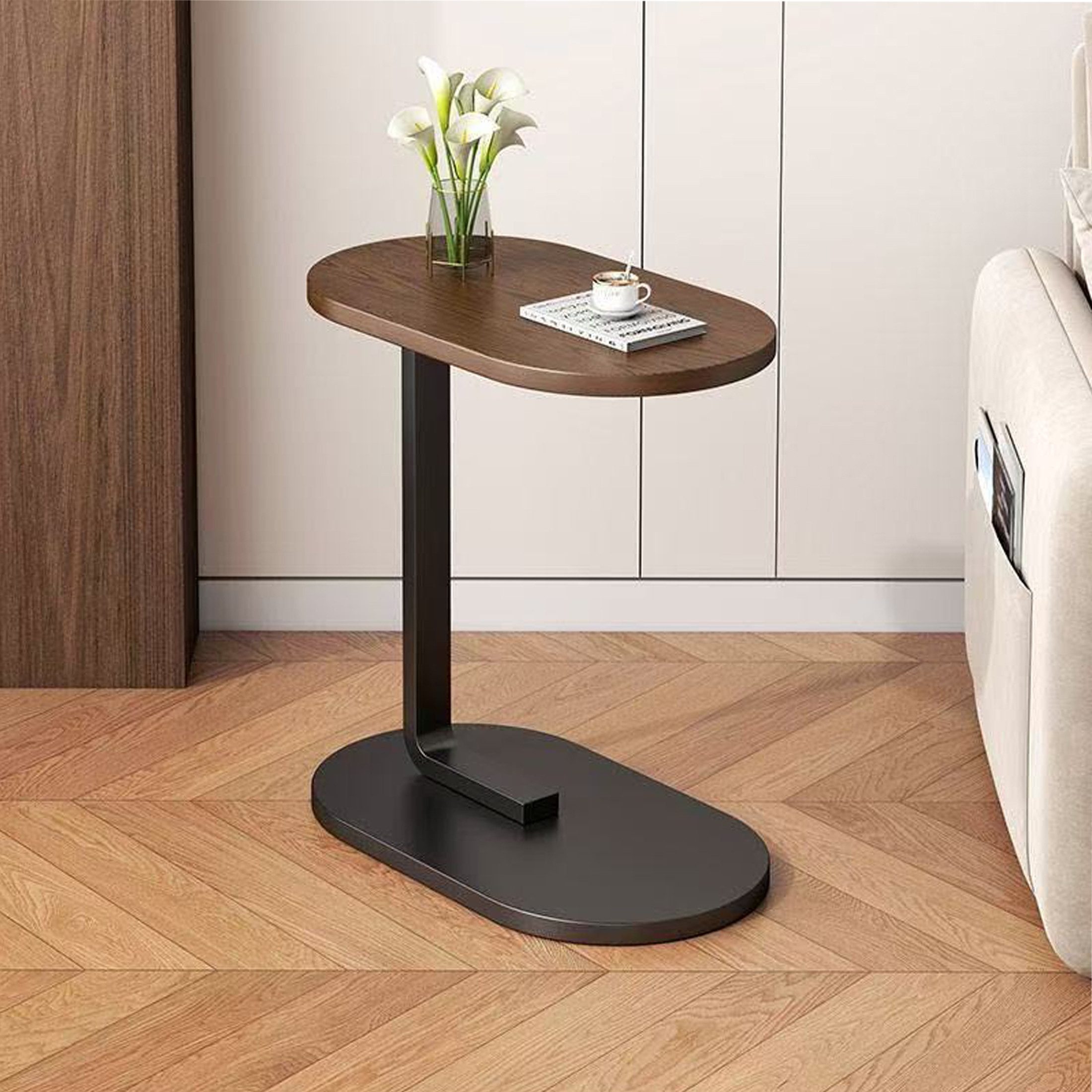 Masbekte Beistelltisch C-Form, 45 x 30 günstig online kaufen