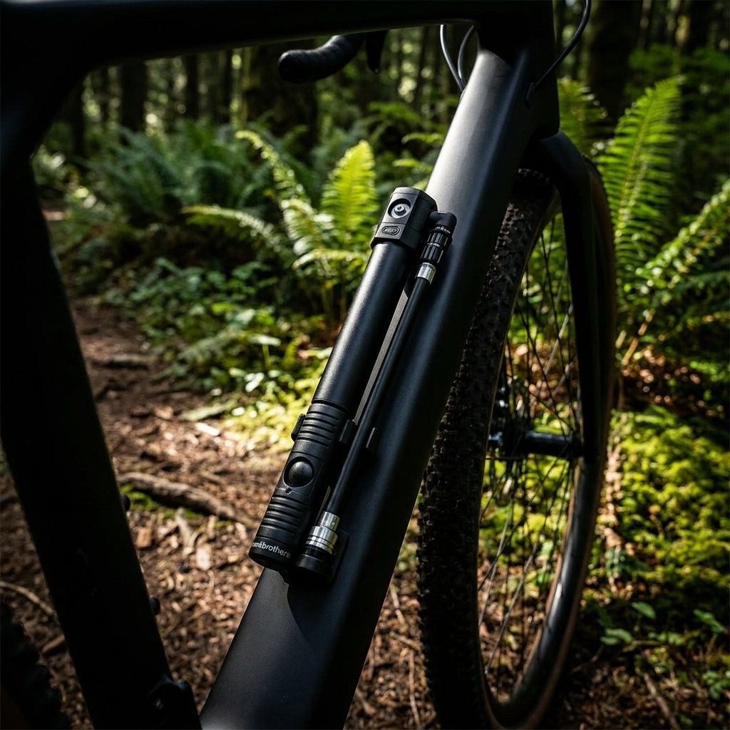 crankbrothers Fahrradpumpe Crankbrothers Klic HV Handpumpe inkl. Rahmenhalter Midnight Edition bl