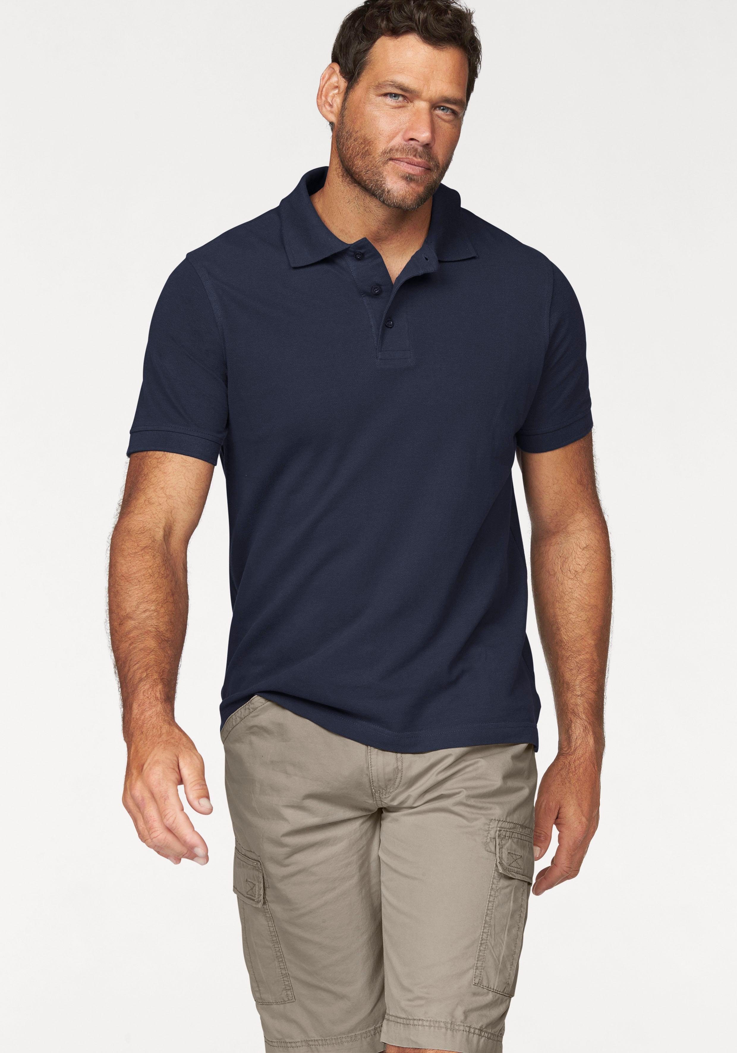 Man's World Poloshirt Piqué marine