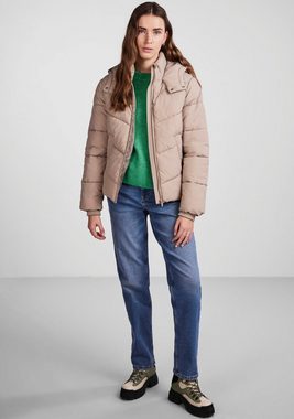 pieces Steppjacke PCJAMILLA SHORT PUFFER JACKET NOOS BC mit Kapuze