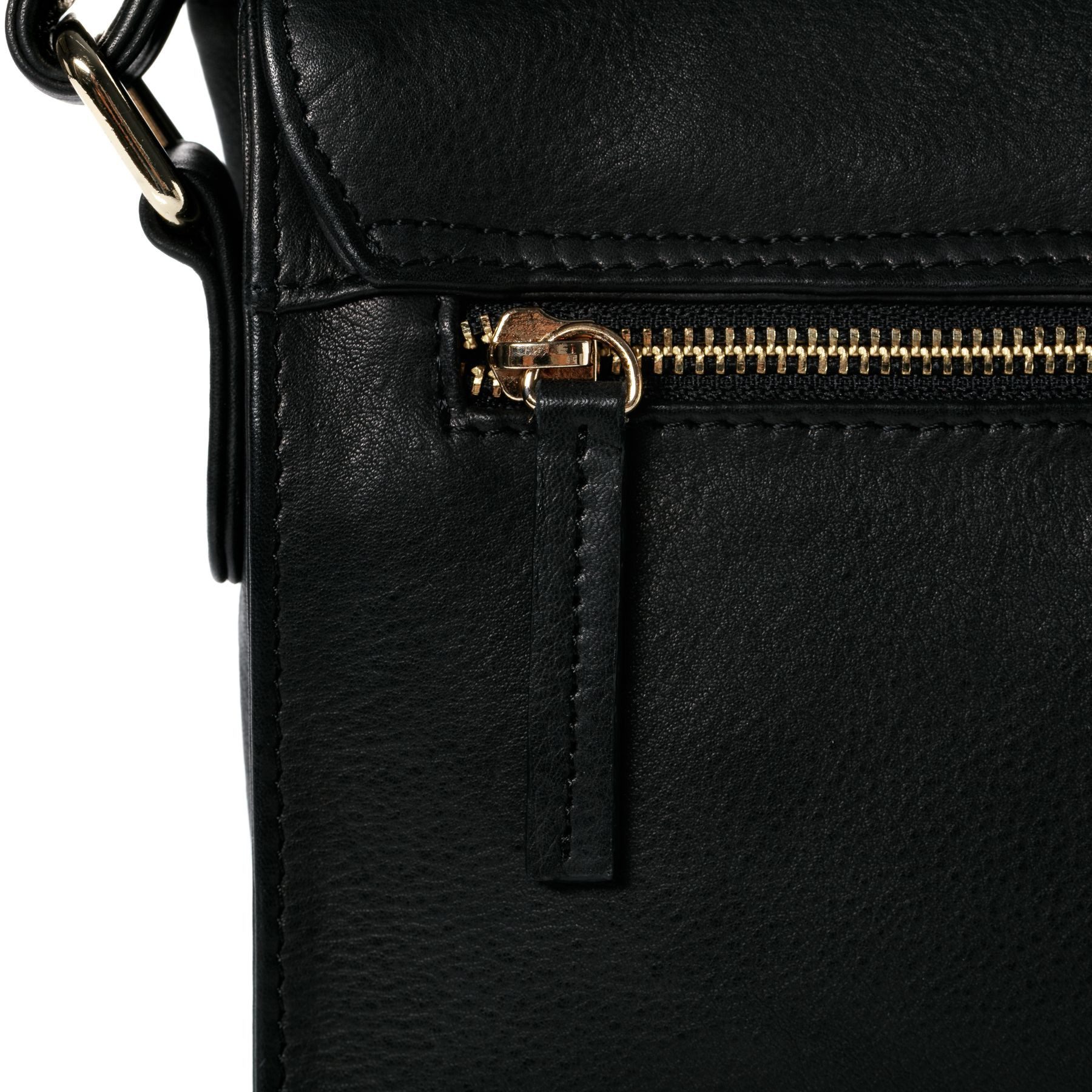 BACCINI Umhängetasche echt Leder Umhängetasche groß Ledertasche schwarz ELA, Crossbody Bag Echtleder für Damen, Handtasche mit Schultergurt schwarz – Bild 5 von 5
