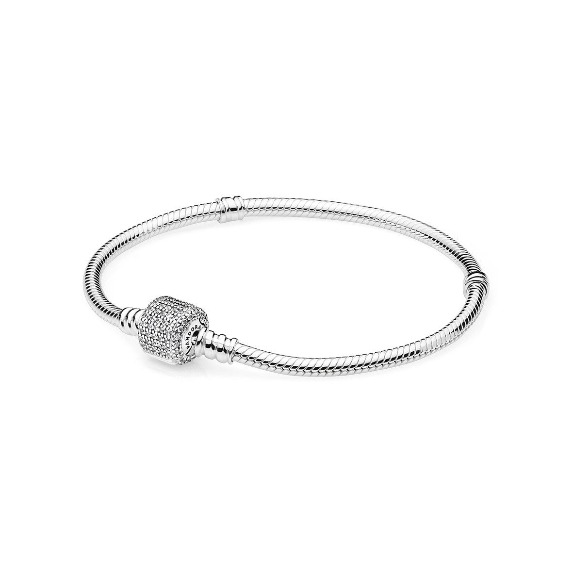 Pandora Perlenarmband Pandora Moments Schlangen-Gliederarmband 590723CZ-17