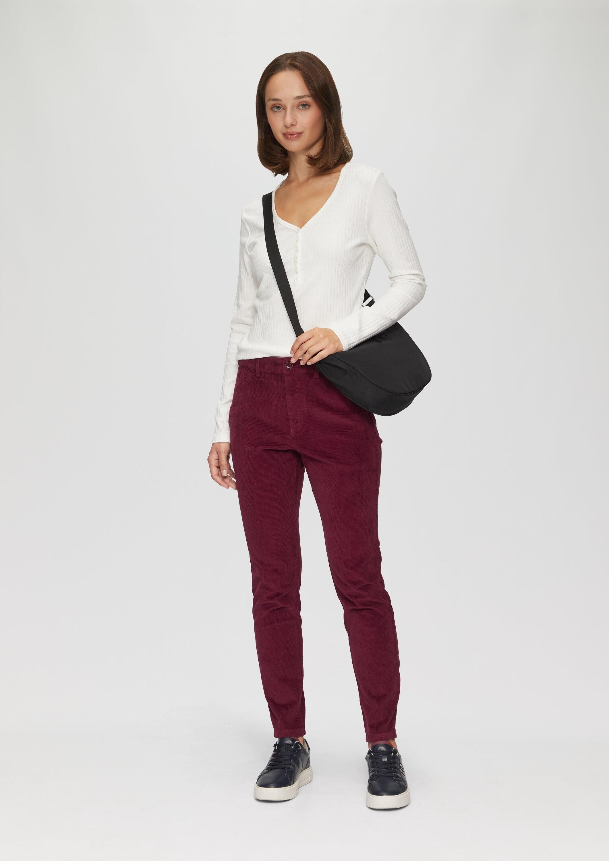 s.Oliver Chinos Hose BETSY Schmal geschnittene Cordhose
