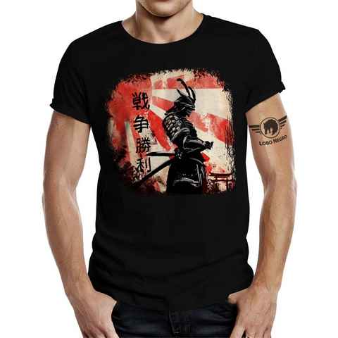 LOBO NEGRO® T-Shirt für Japan Samurai Tokio Kampfsport Fans - Samurai li