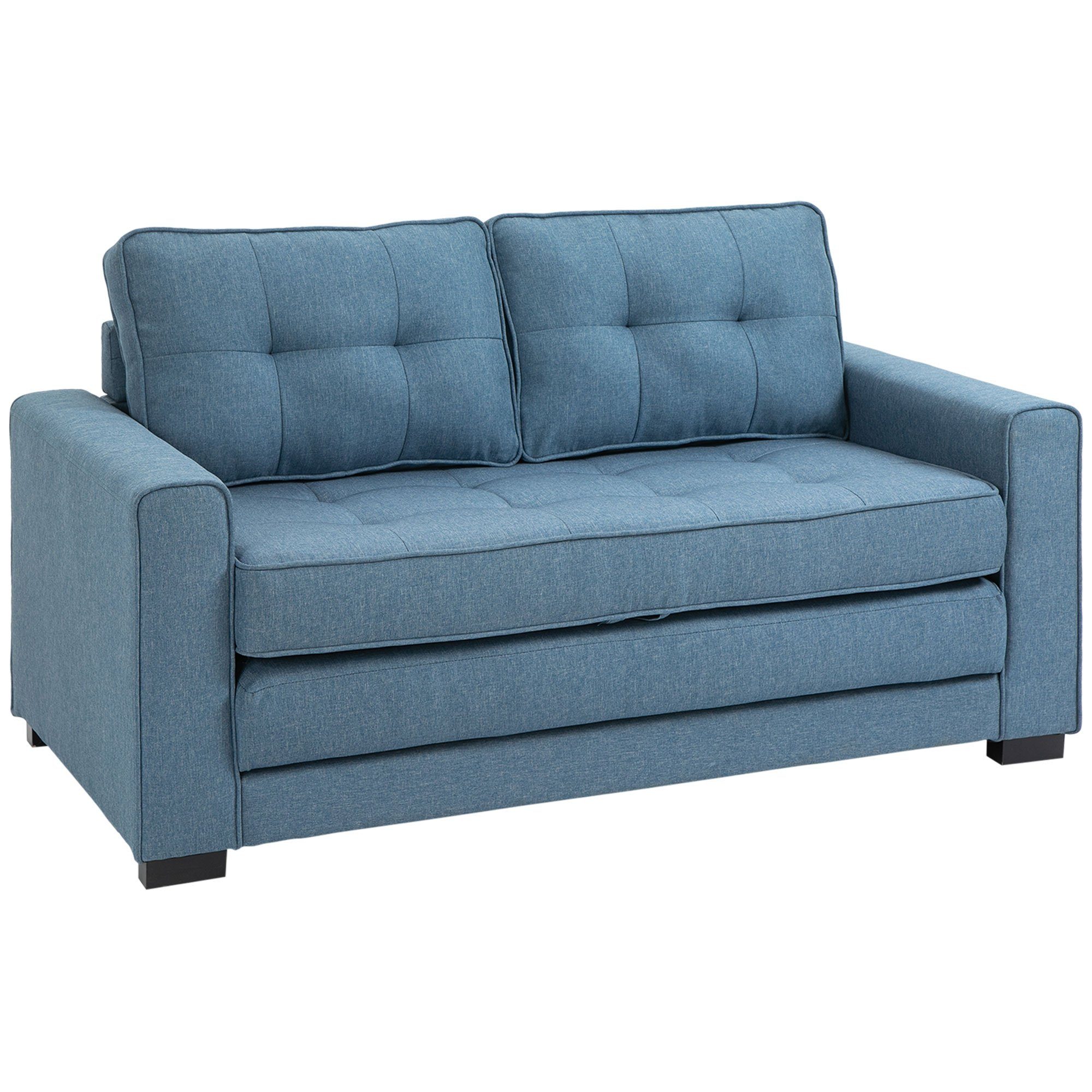 Schlafsofa Sofa mit Bettfunktion, Polstersofa mit Stauraum, Schlafcouch
